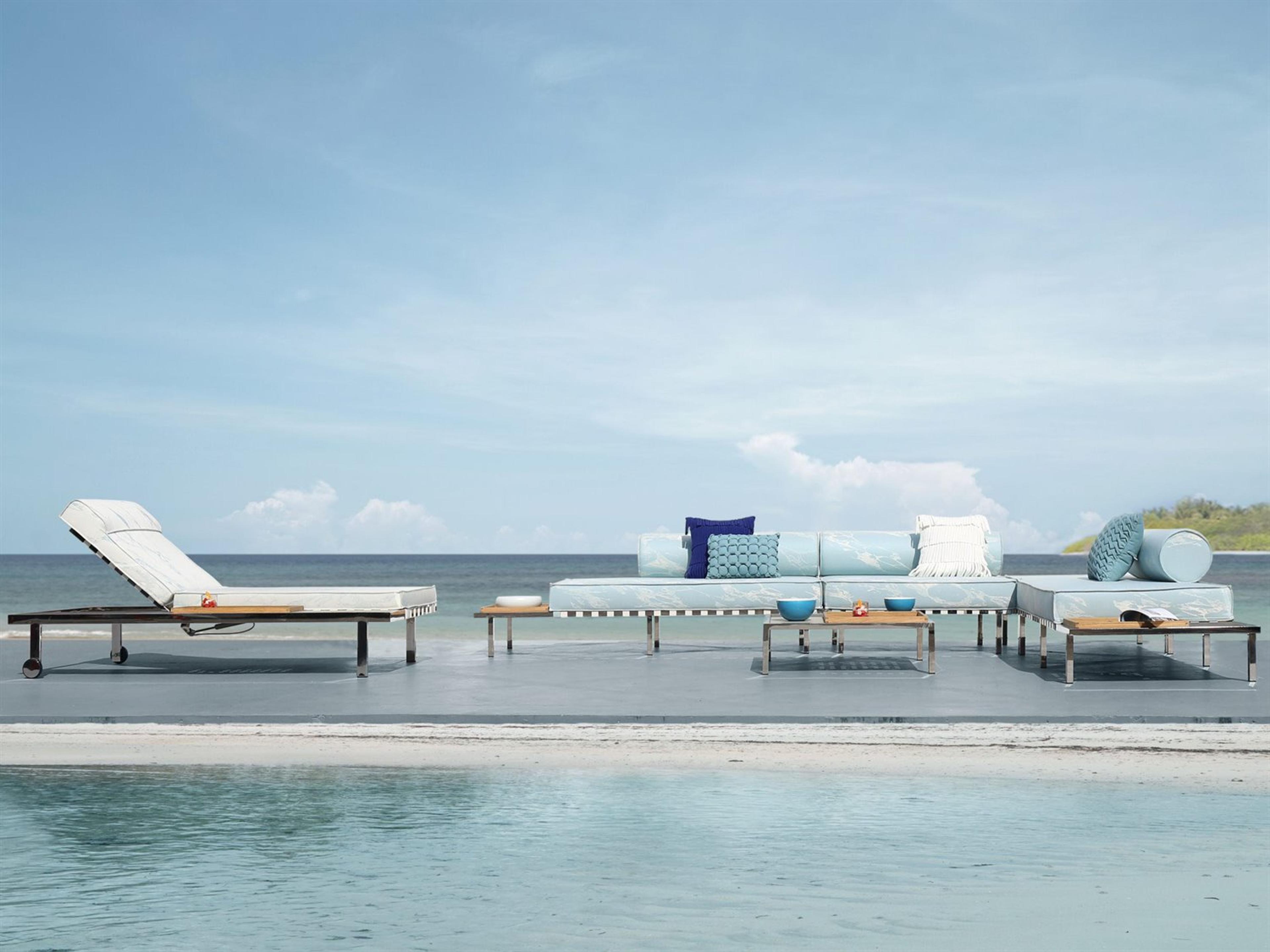 MamaGreen Albatross 316 Stainless Steel Sectional Patio Lounge Set