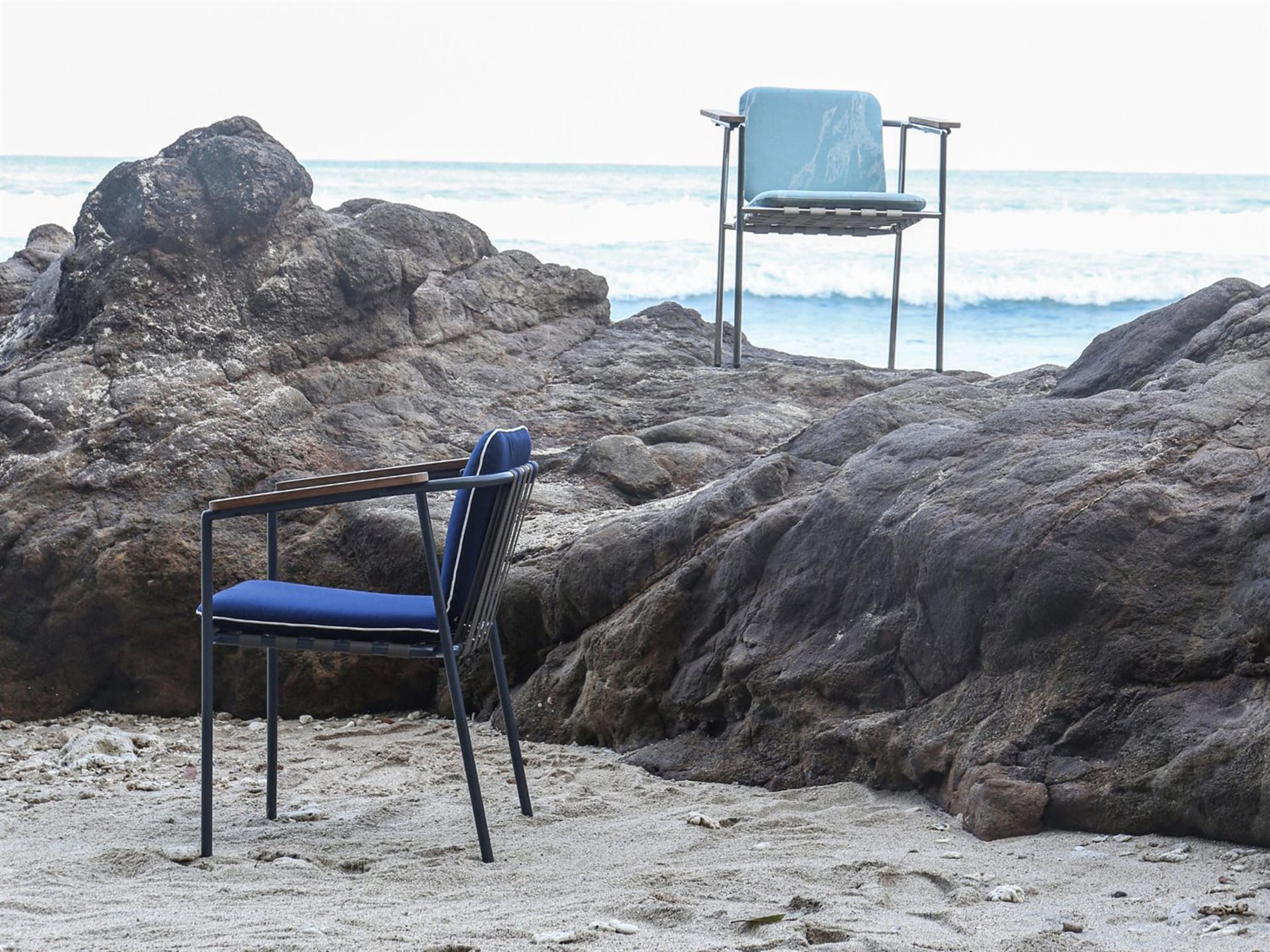 MamaGreen Albatross Stainless Steel Outdoor Dining Chair Set