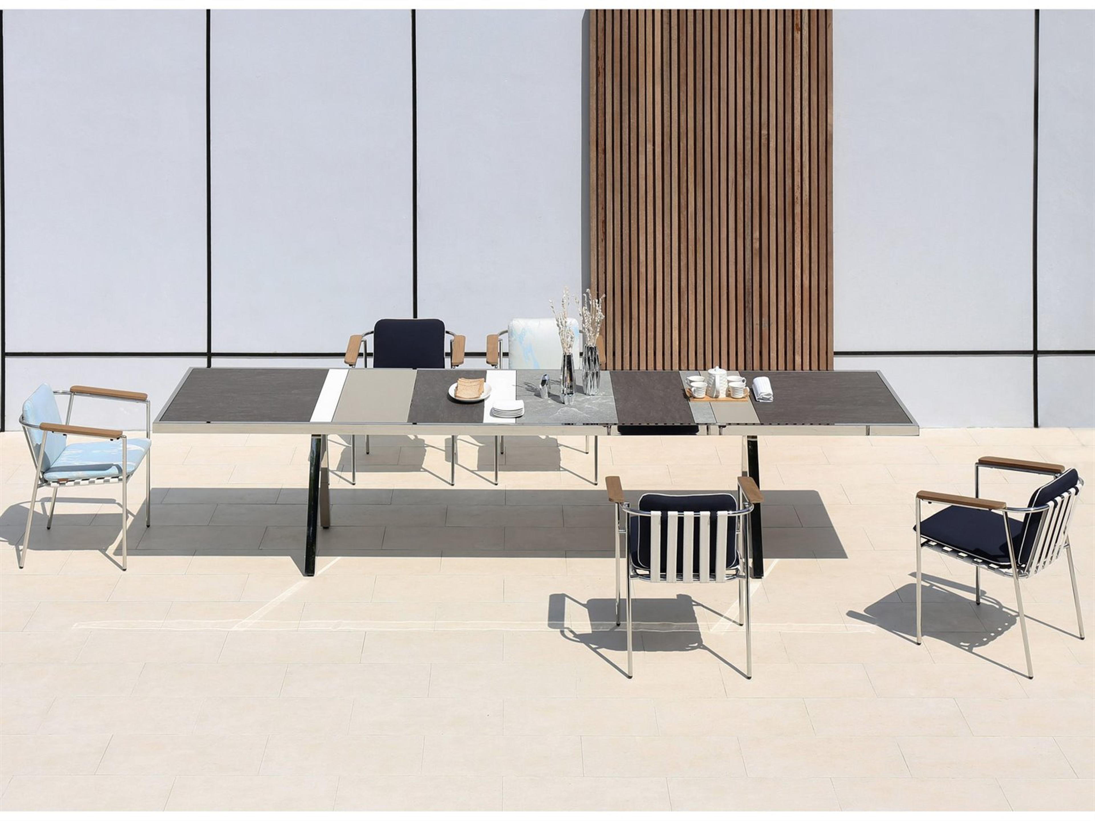 MamaGreen Albatross Stainless Steel Outdoor Dining Set