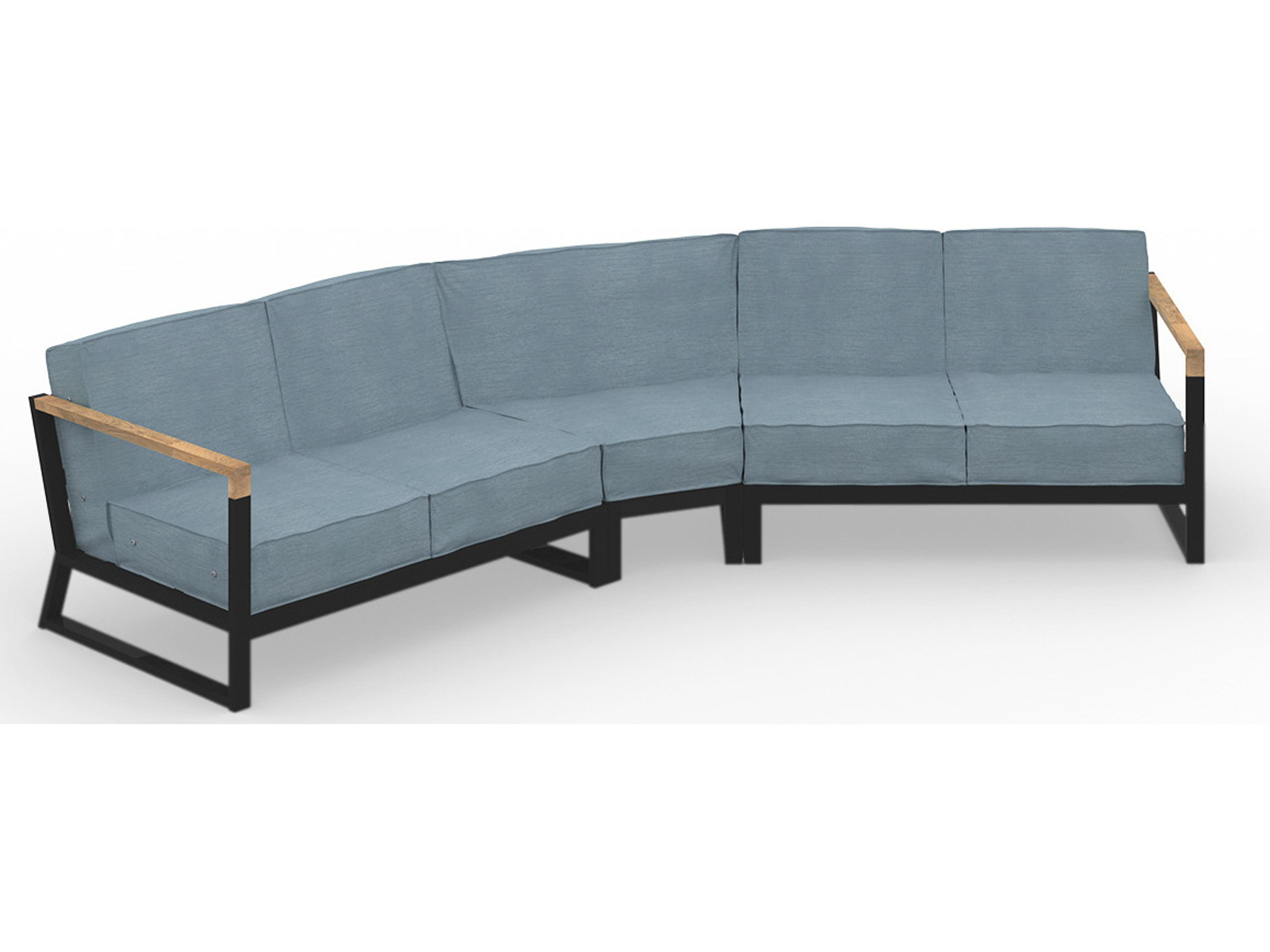 MamaGreen Bondi Beau Aluminum Sectional Outdoor Patio Lounge Set