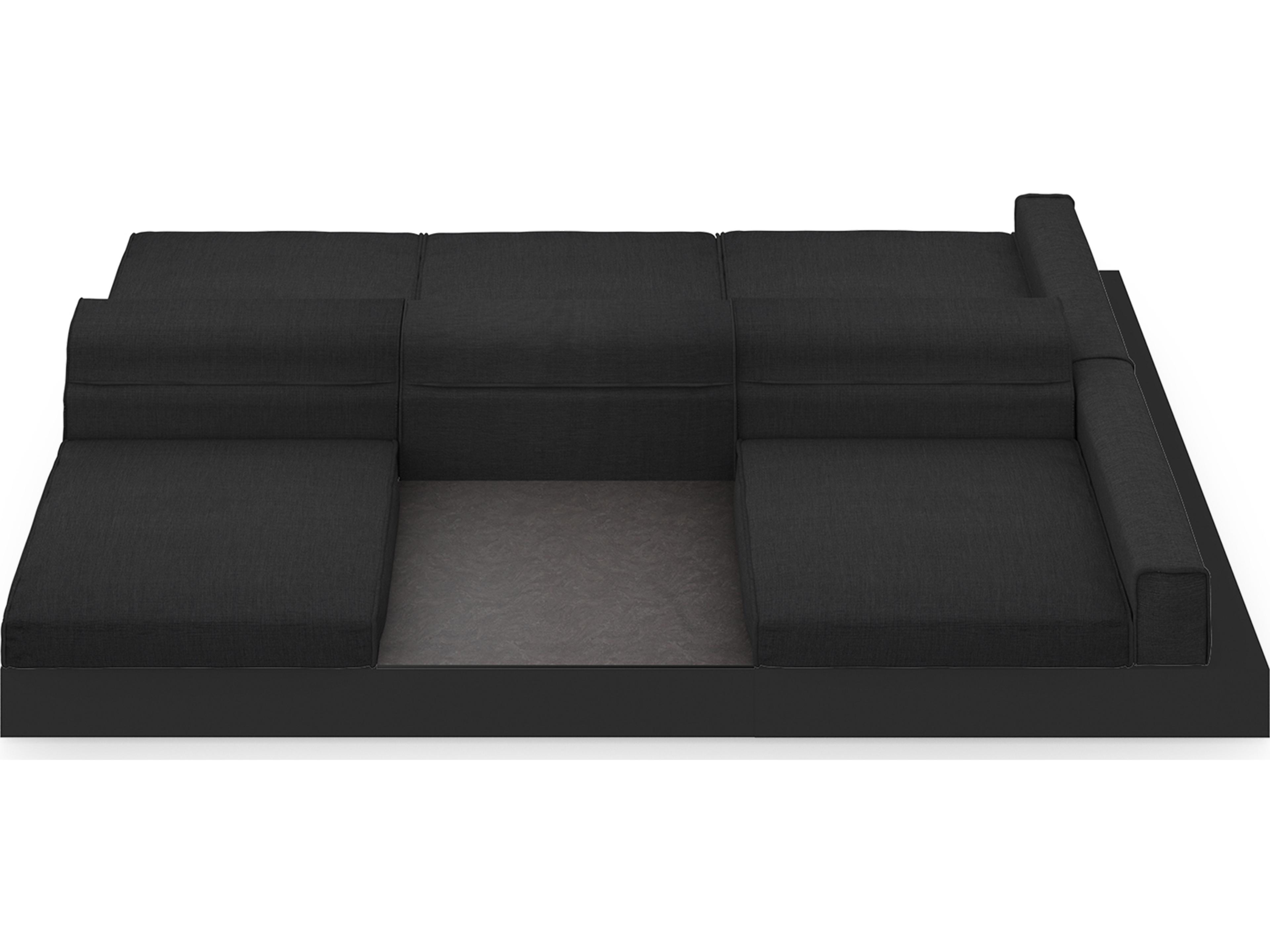 MamaGreen Boulevard Aluminum Double Sided Outdoor Patio Lounge Set