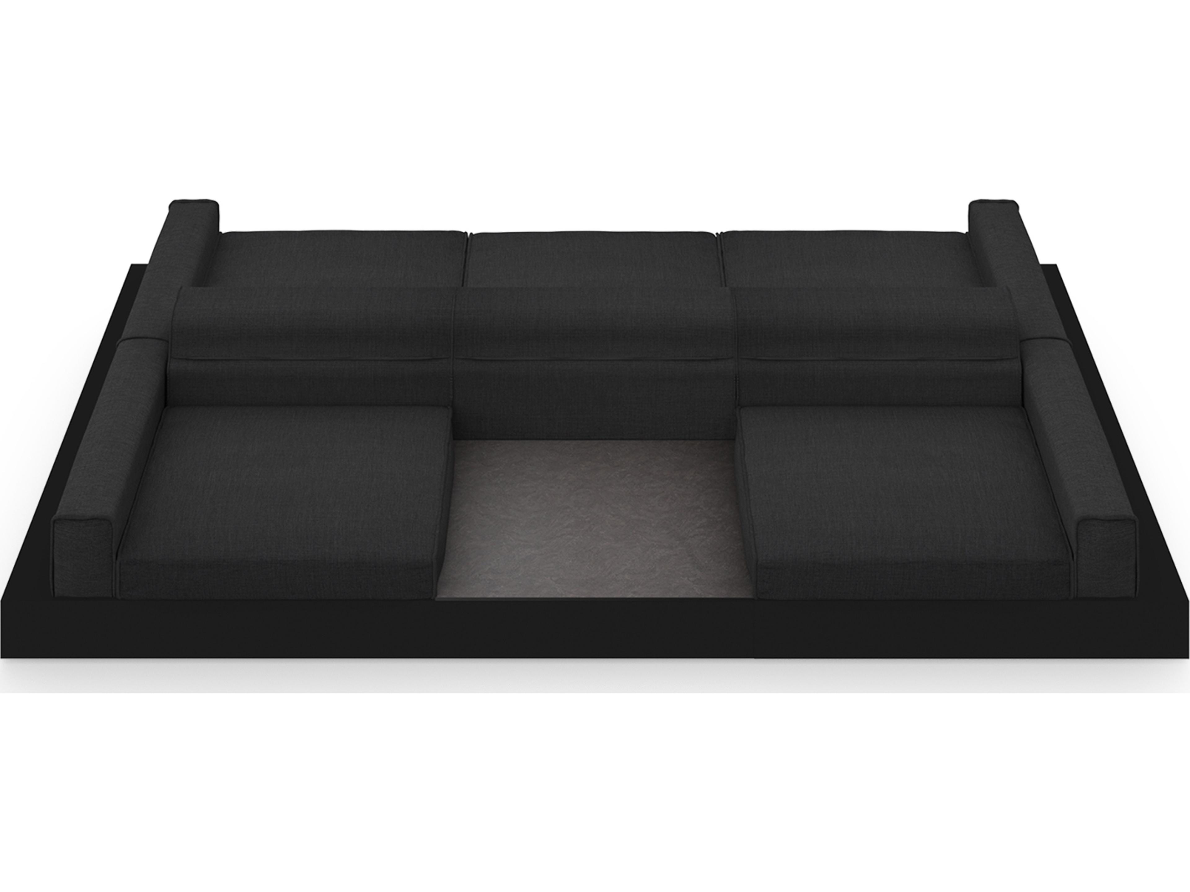 MamaGreen Boulevard Aluminum Double Sided Outdoor Patio Lounge Set