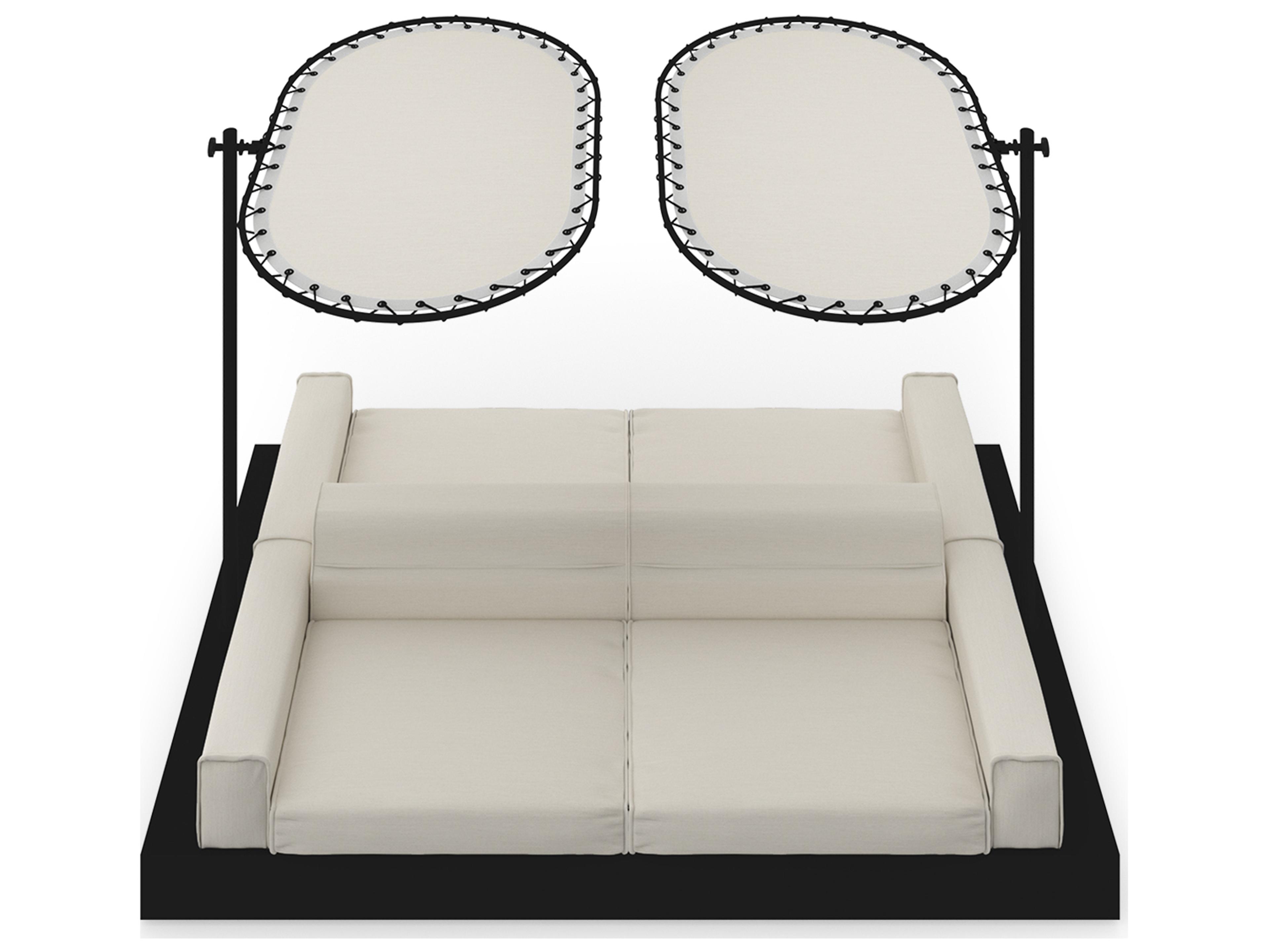 MamaGreen Boulevard Aluminum Double Sided Outdoor Patio Lounge Set