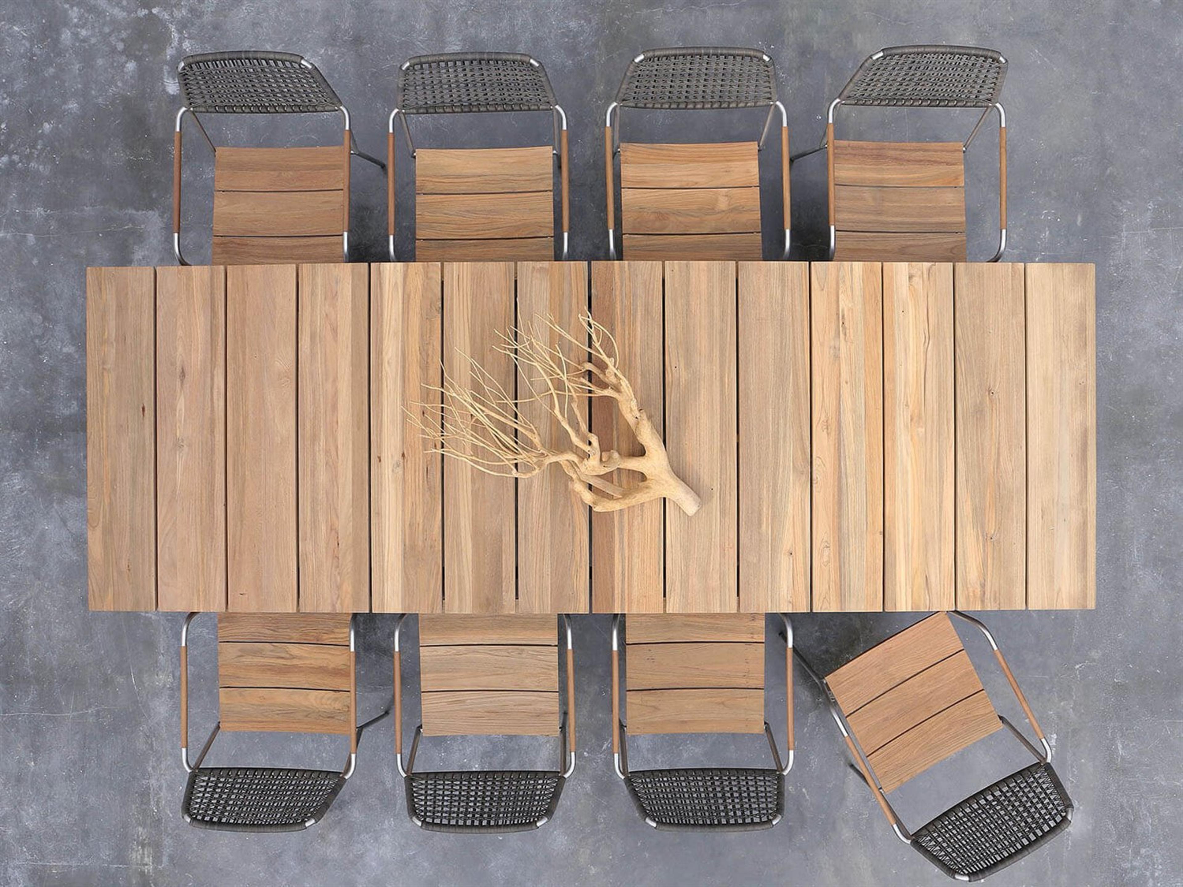 MamaGreen Big Daddy Teak Outdoor Patio Dining Set