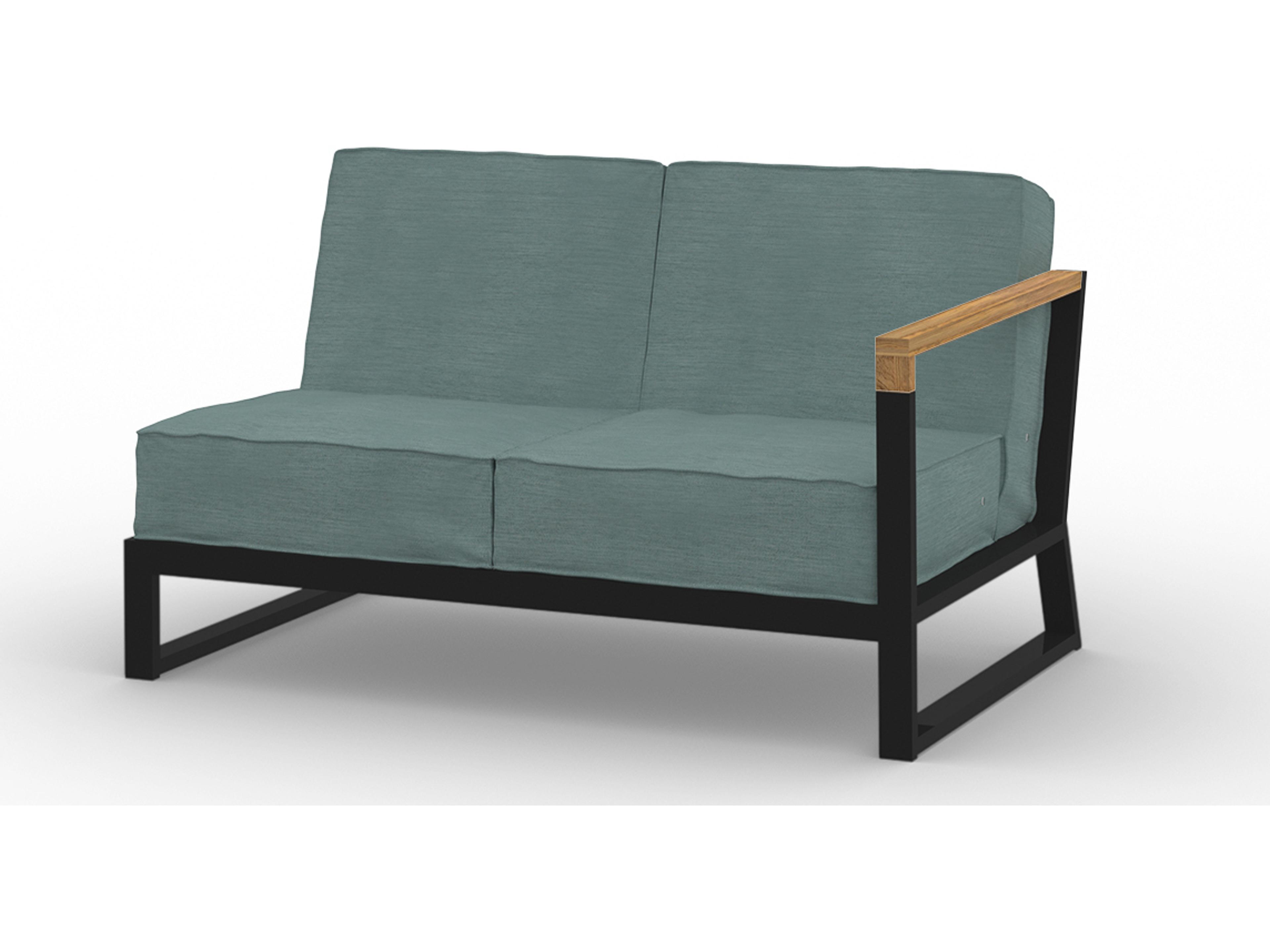 MamaGreen Bondi Beau Aluminum Module Left Hand Outdoor Patio Loveseat