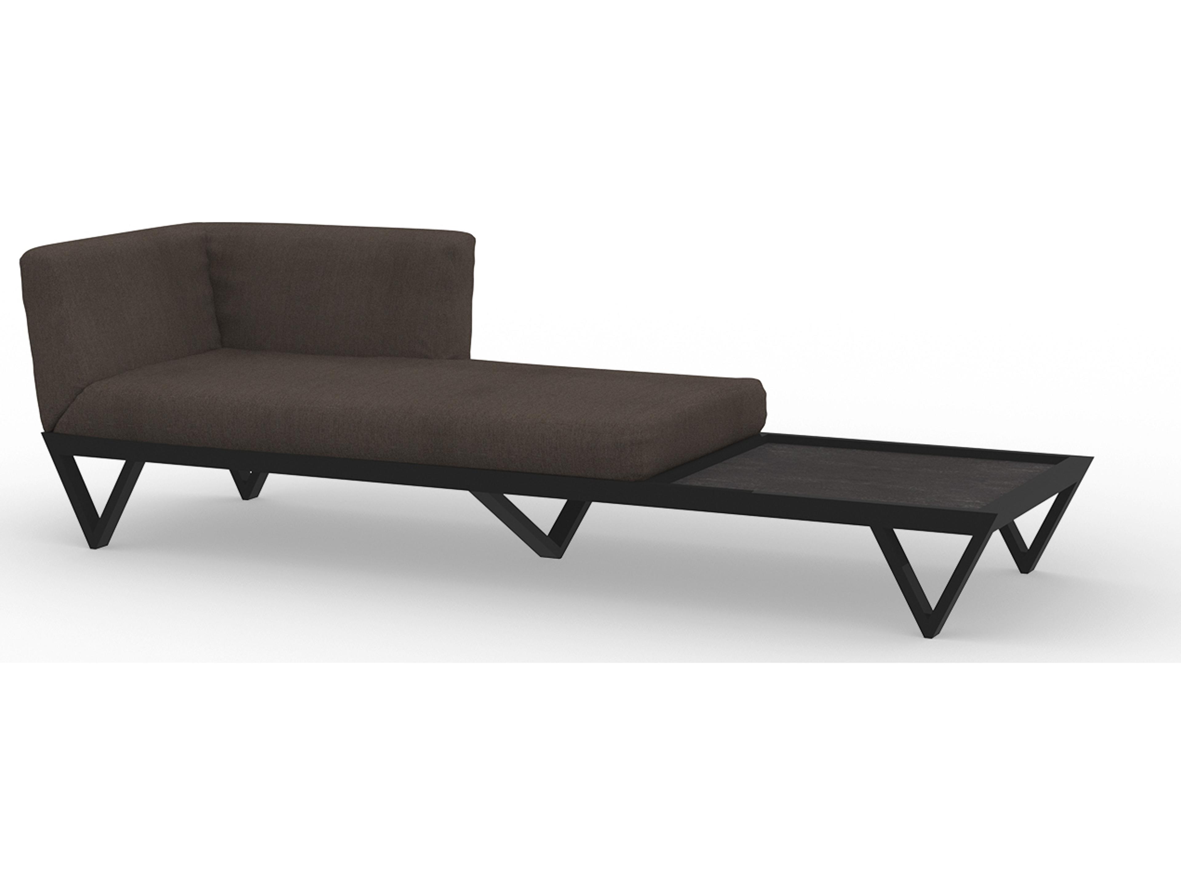 MamaGreen Bondi Belle Aluminum Sofa Outdoor Patio Chaise Lounge with HPL Table