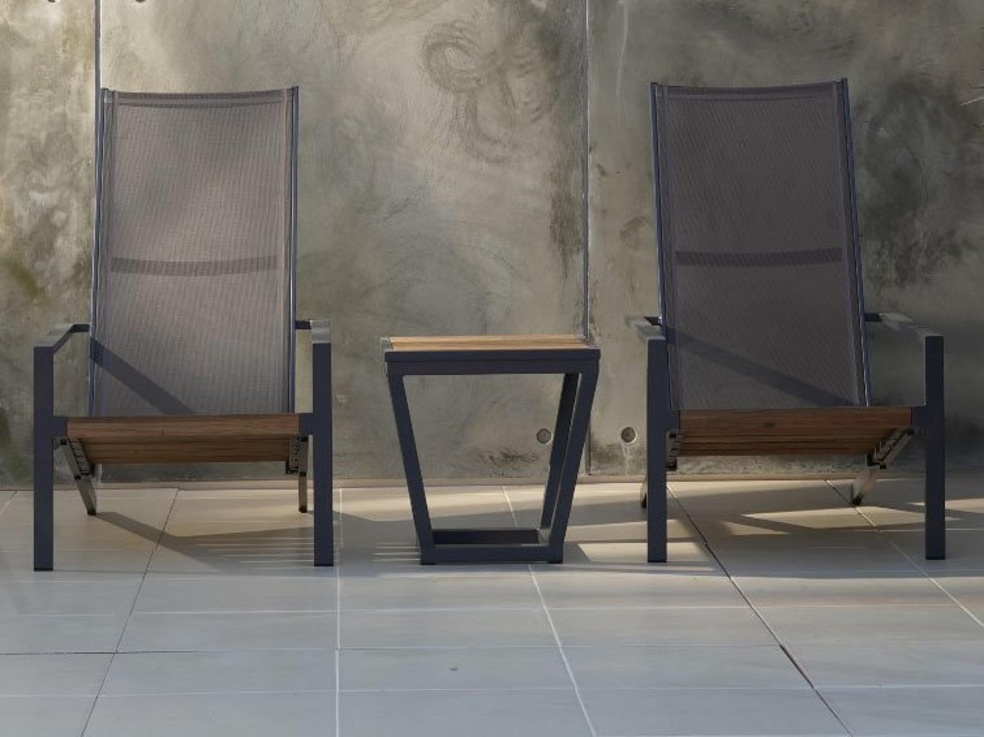 MamaGreen Bondi Sling Aluminum Teak Outdoor Patio Lounge Set