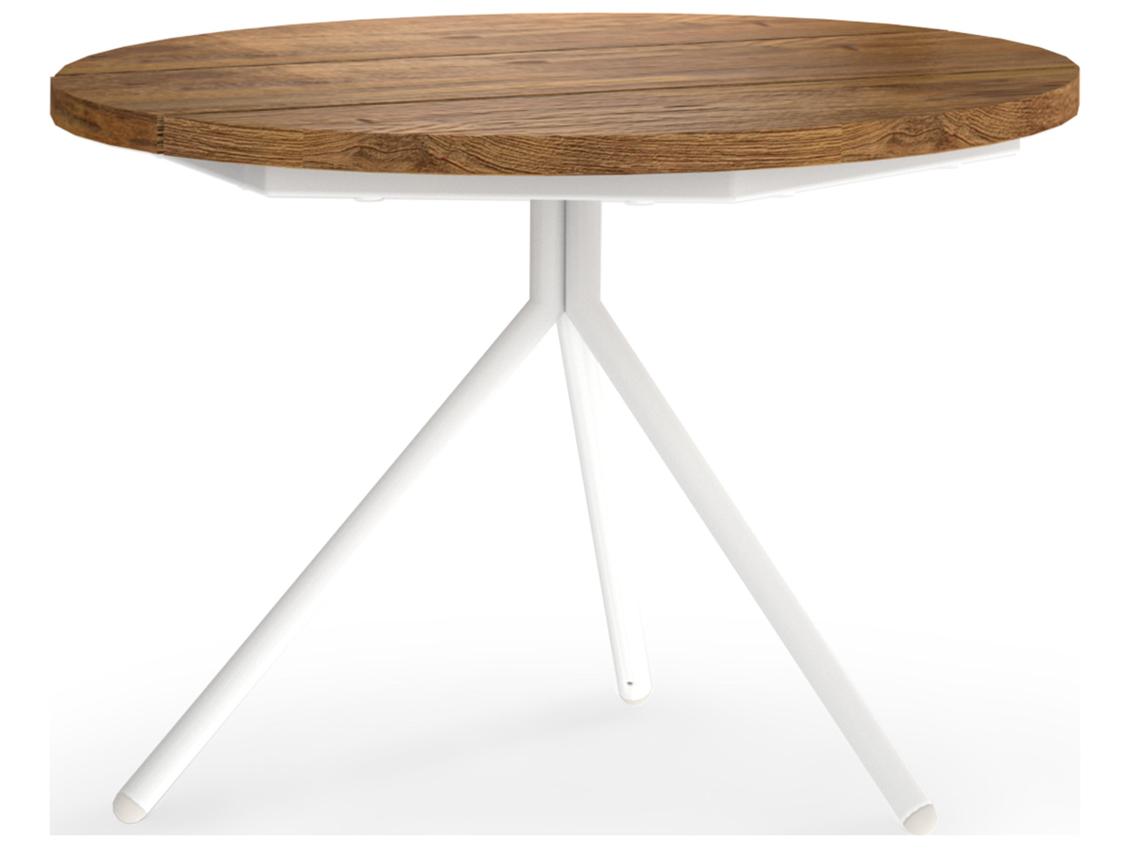 MamaGreen Bono Quick Ship Aluminum Round Low Outdoor Patio End Table