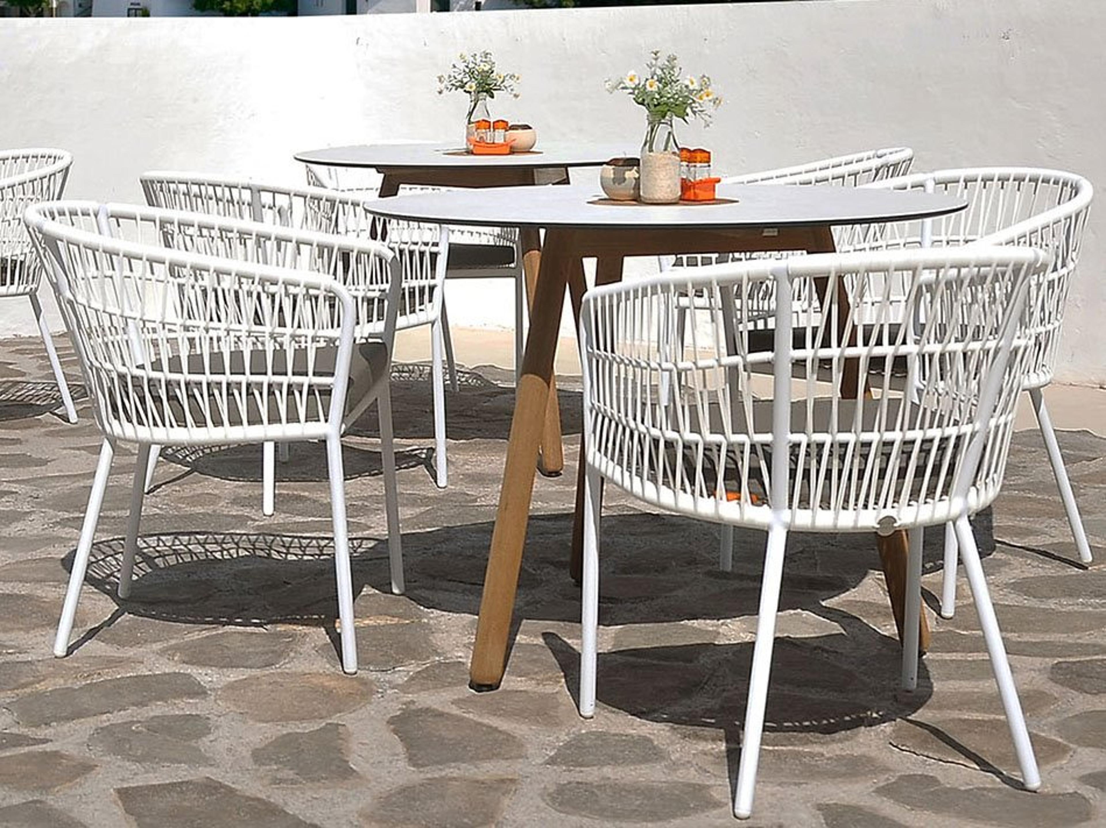 MamaGreen Bono Aluminum Teak Patio Dining Set