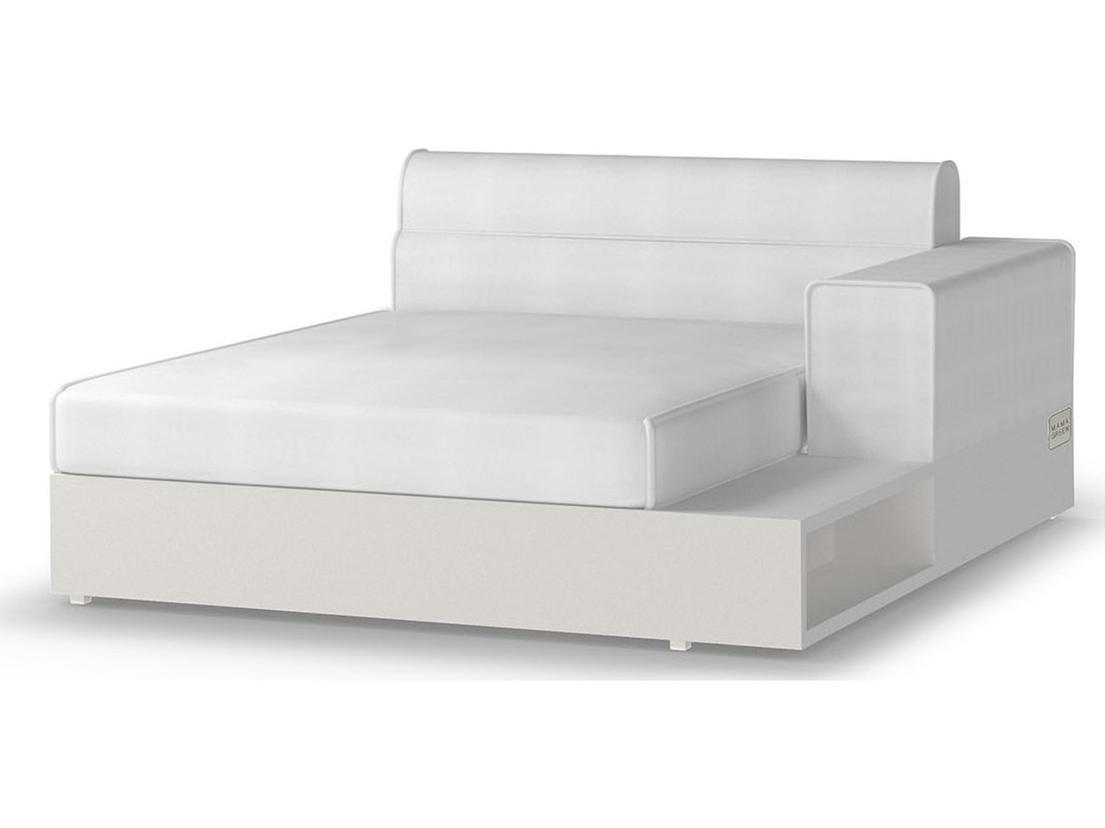 MamaGreen Boulevard Aluminum Left Hand Outdoor Patio Chaise Lounge