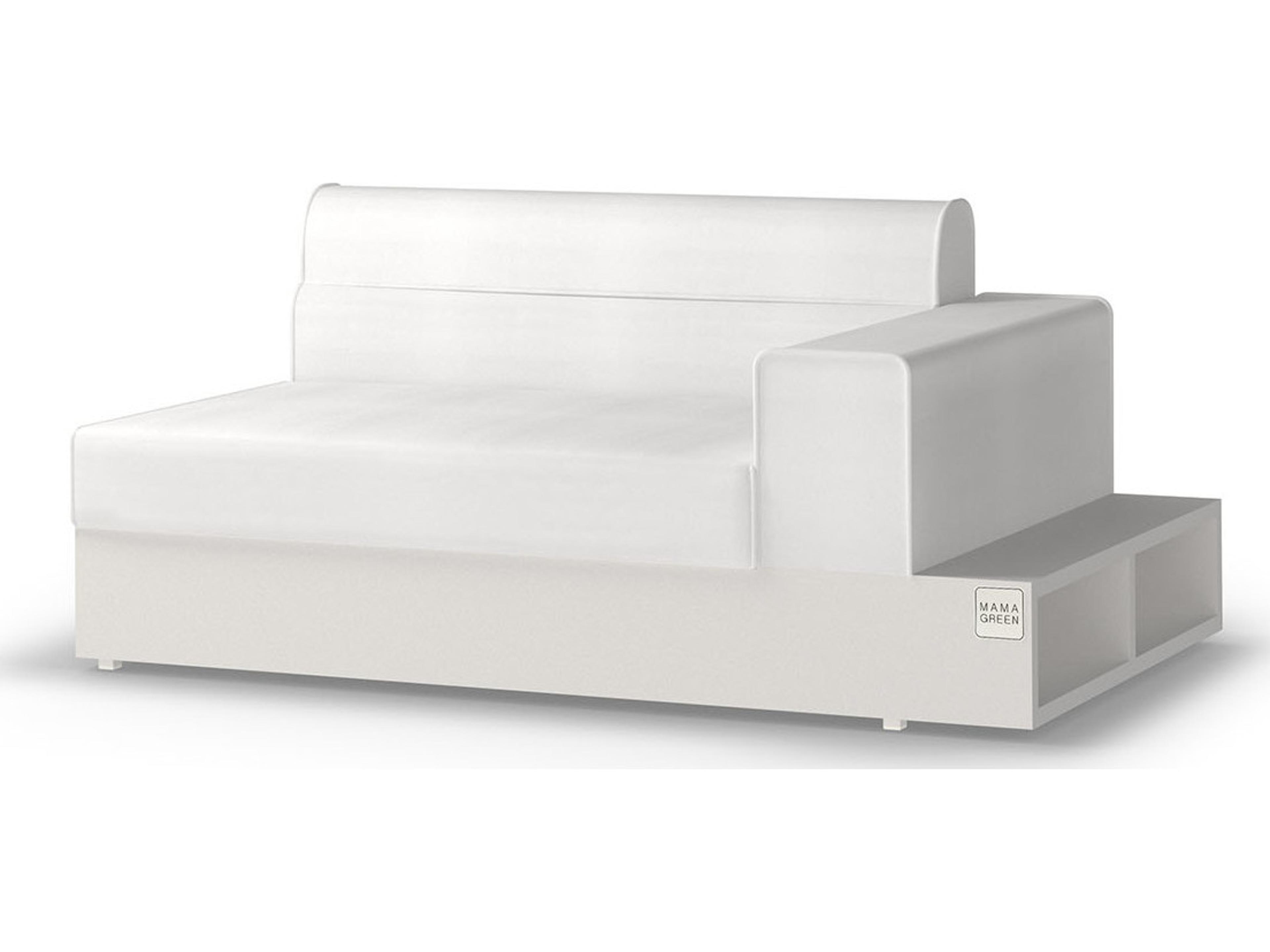 MamaGreen Boulevard Aluminum Left Hand End Patio Lounge Chair