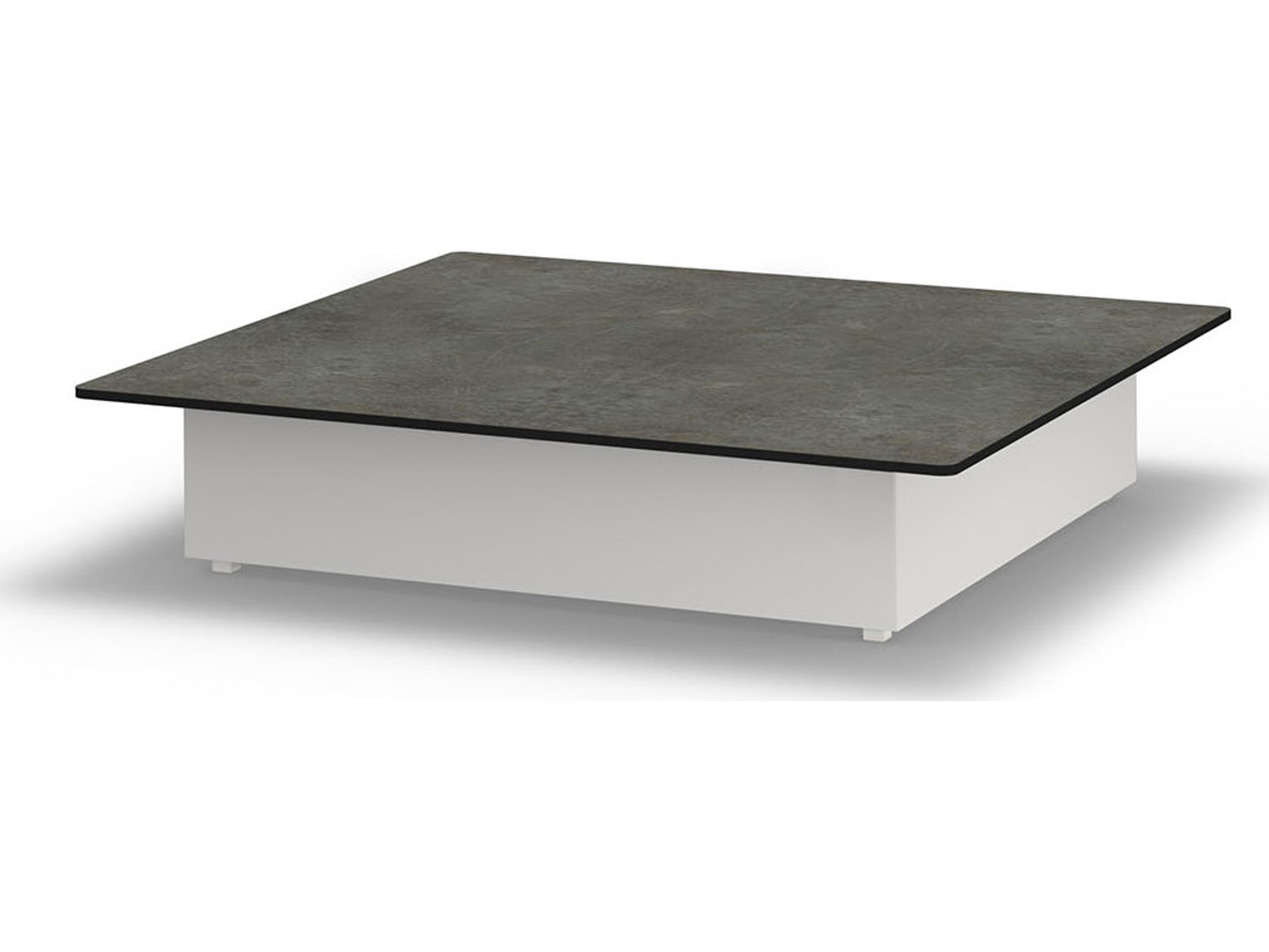 MamaGreen Boulevard Aluminum Square HPL Top Entertainment Table