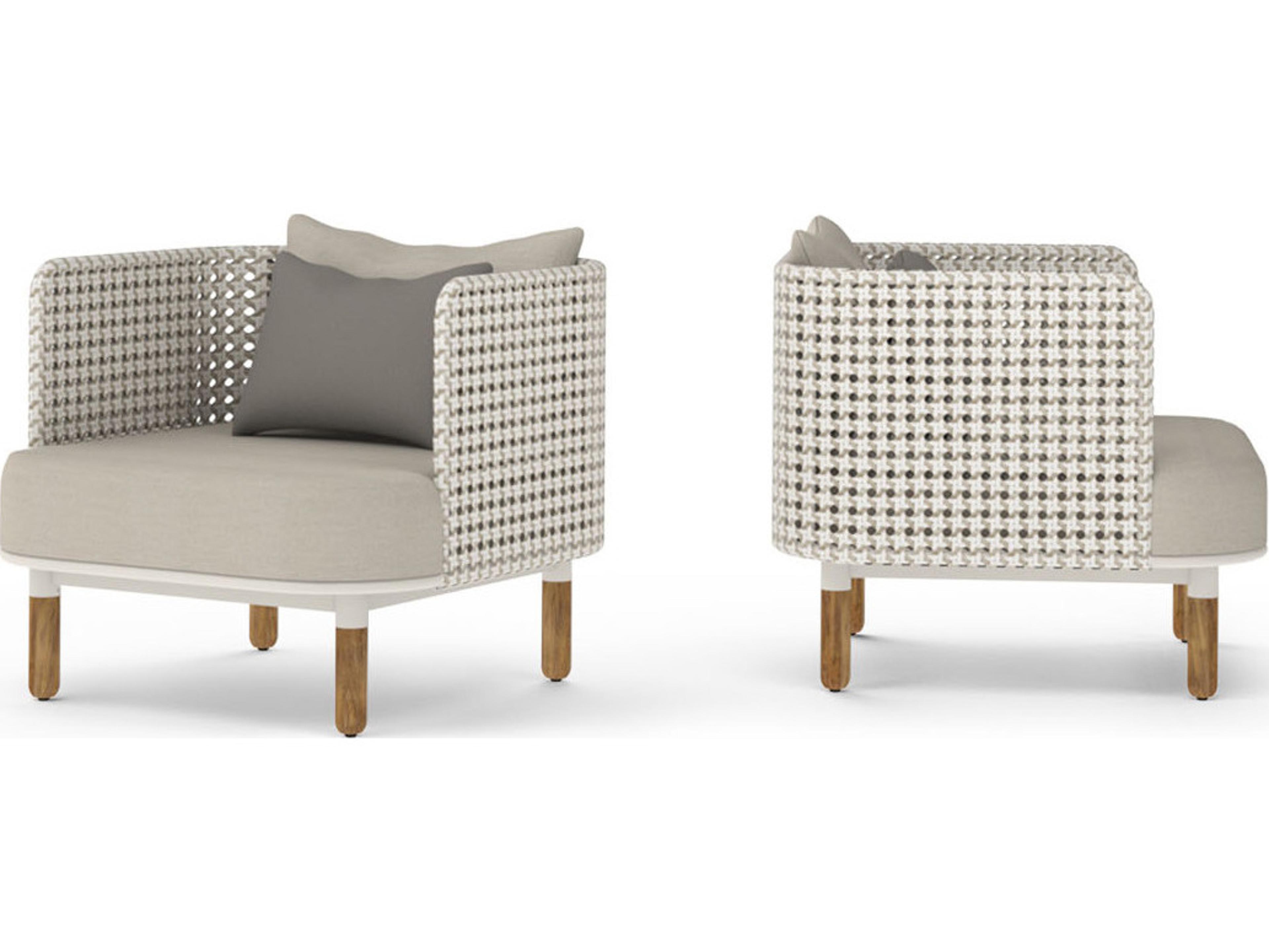 MamaGreen Daisy Mae Deep Seating Quick Ship Teak Wicker Patio Lounge Chair