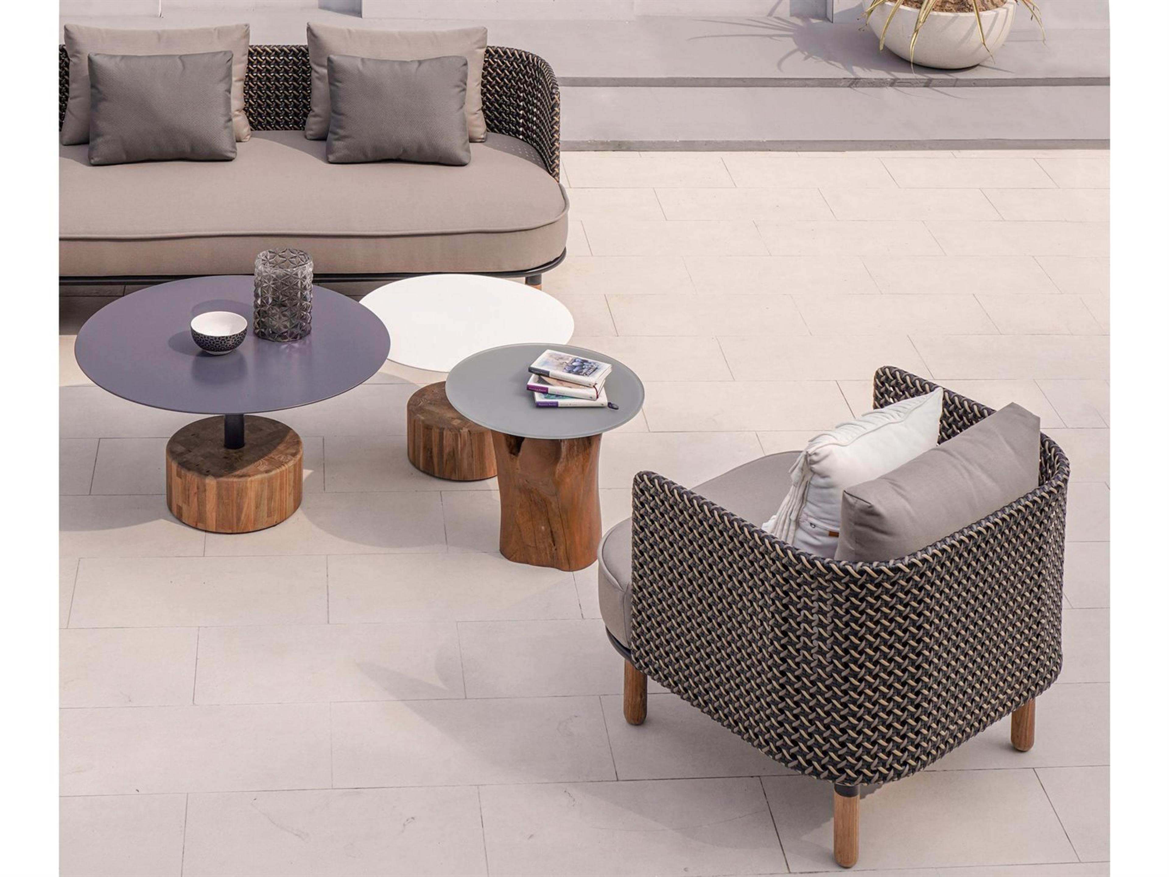 MamaGreen Daisy Mae Dep Seating Teak Wicker Patio Lounge Set