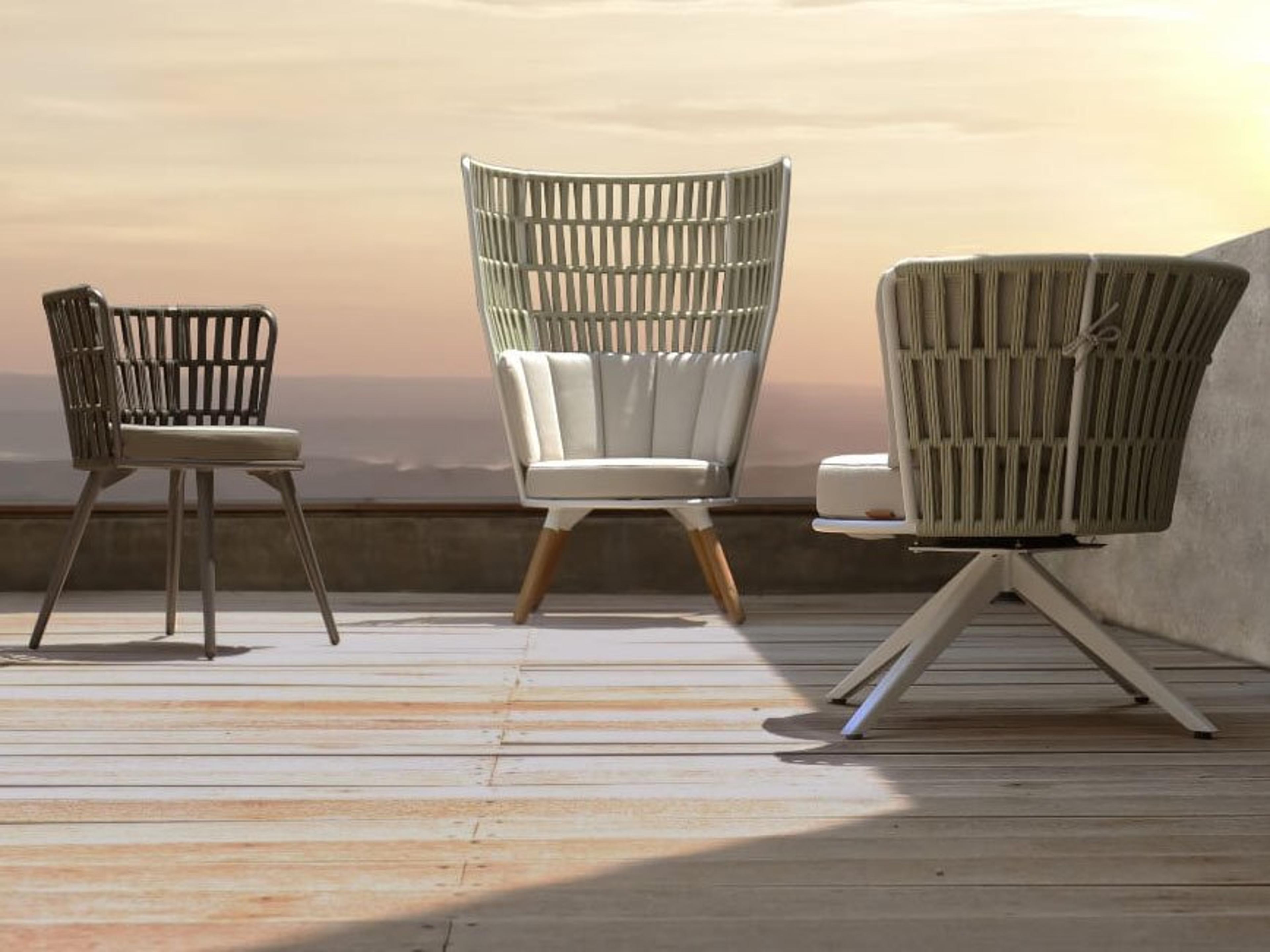 MamaGreen Daisy Rae Teak Rope Chair Set