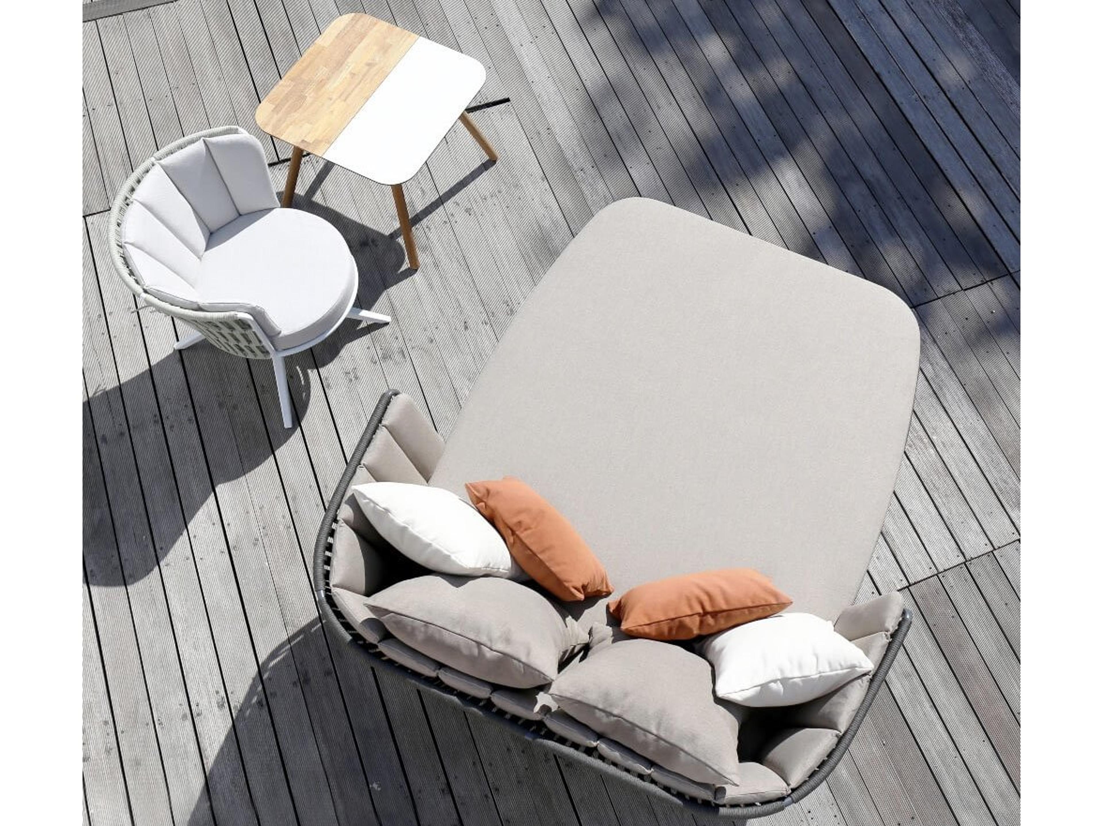 MamaGreen Daisy Rae Teak Rope Patio Lounge Set