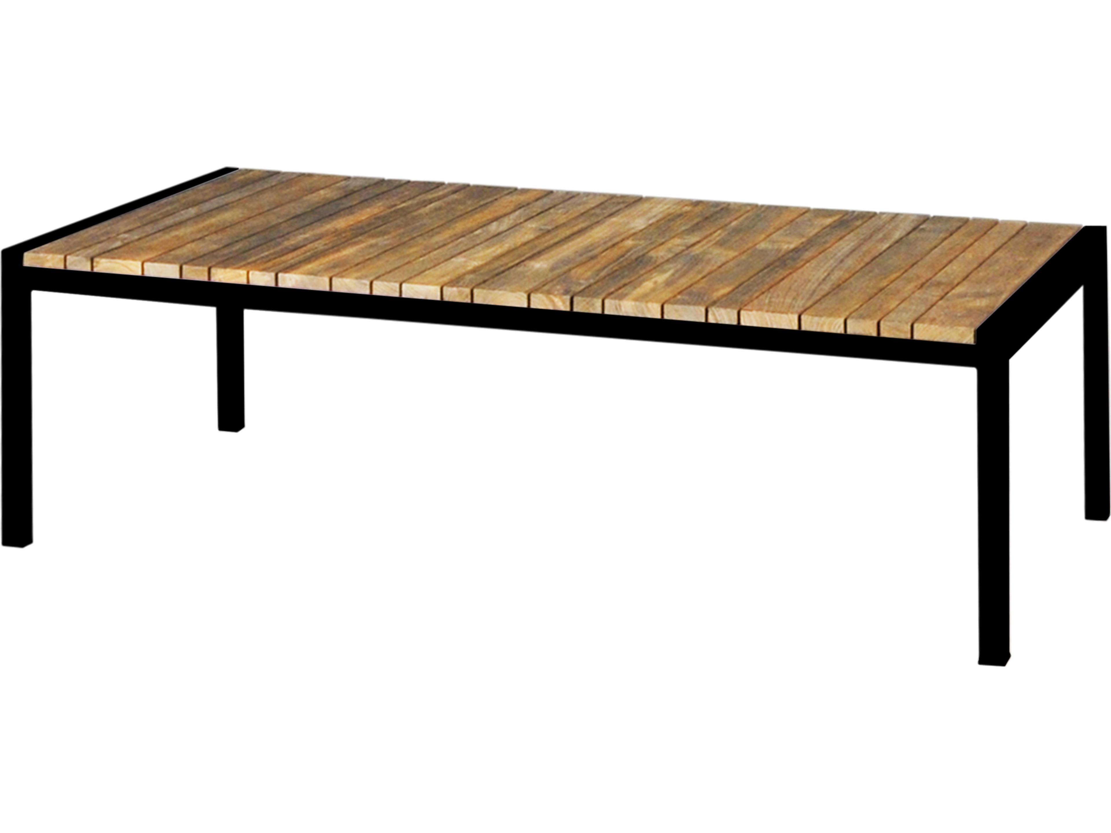 MamaGreen Zudu Aluminum Steel Rectangular Outdoor Coffee Table