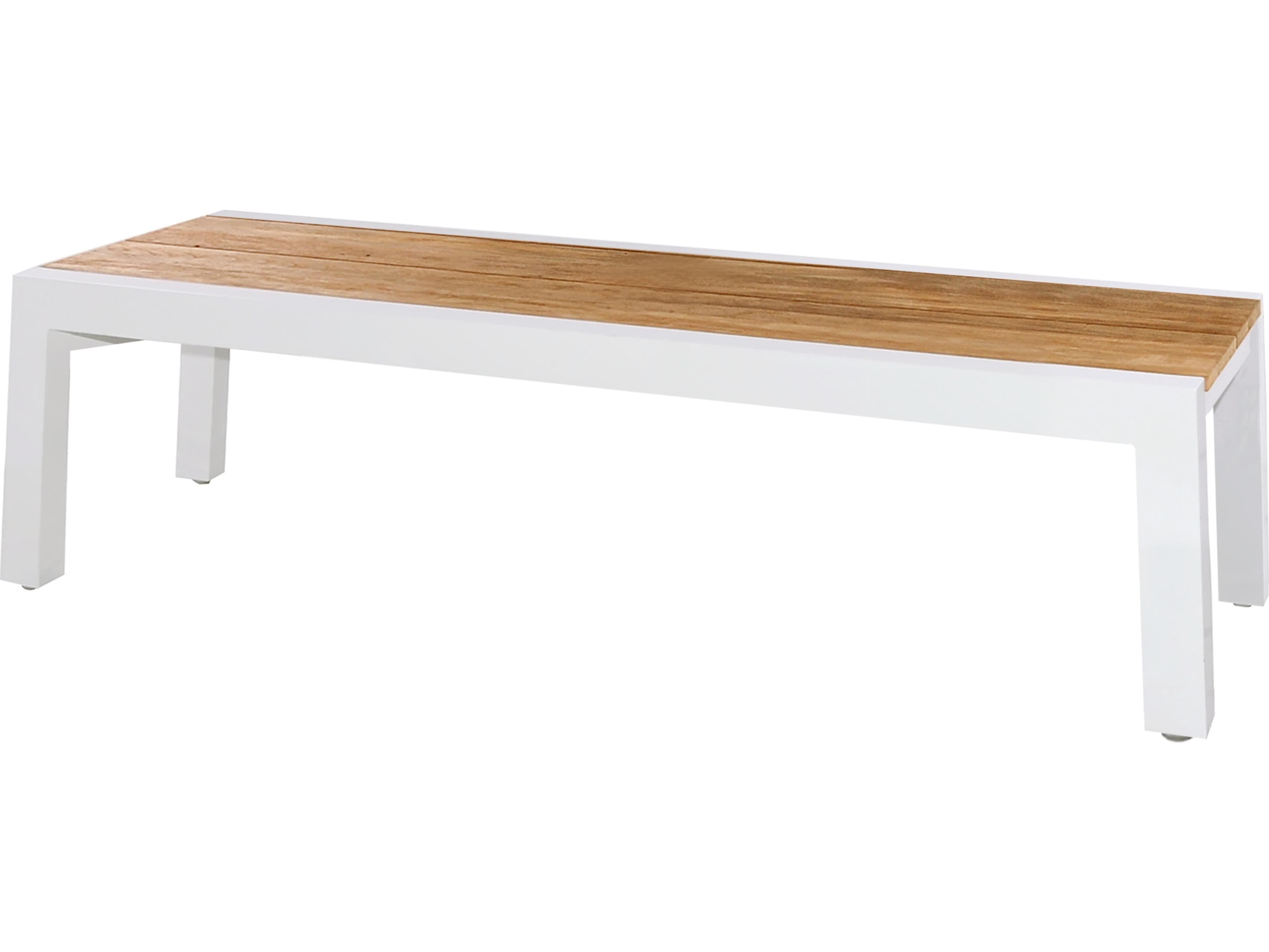 MamaGreen Baia Aluminum Teak Patio Bench