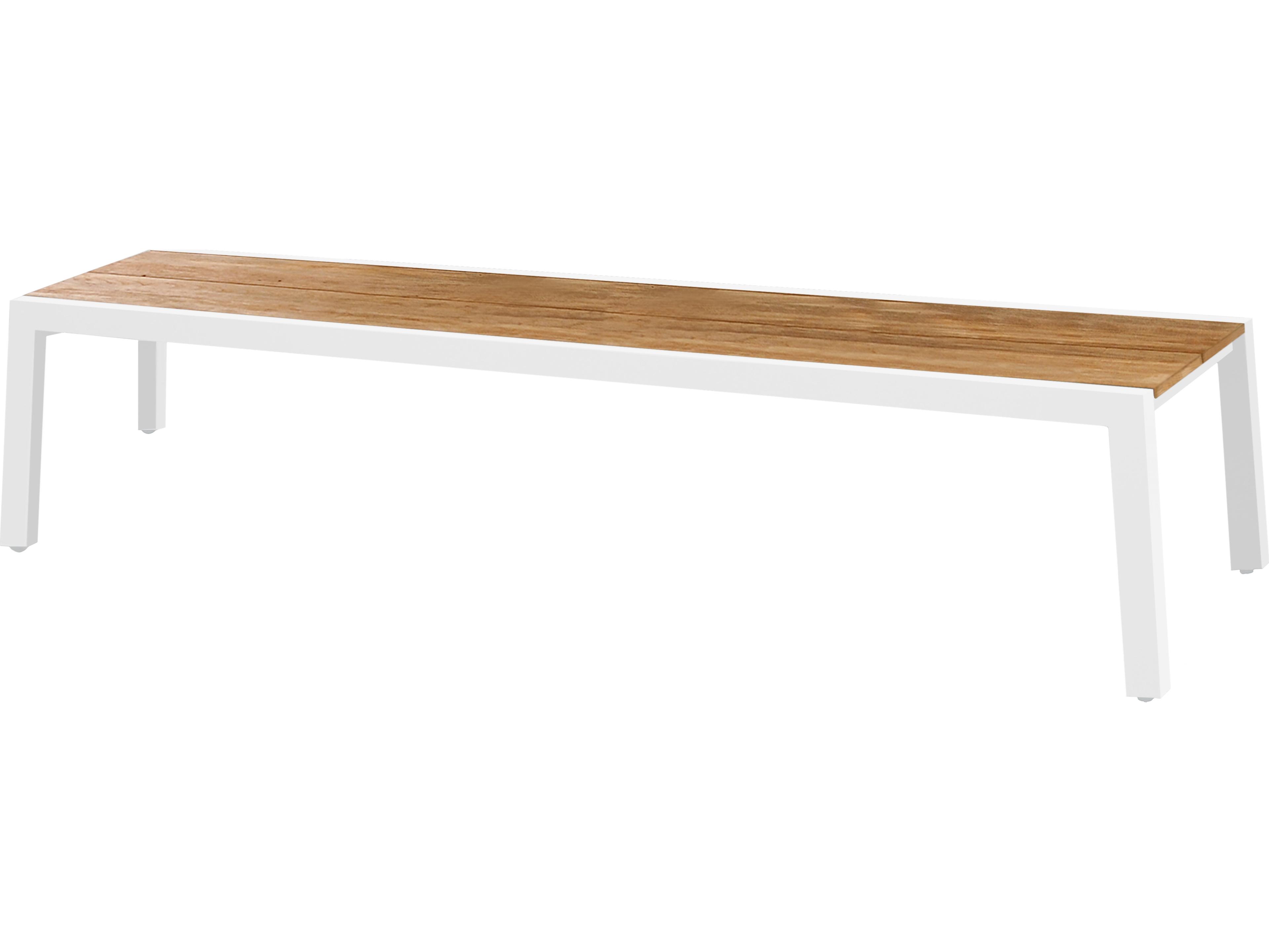 MamaGreen Baia Aluminum Teak Outdoor Bench
