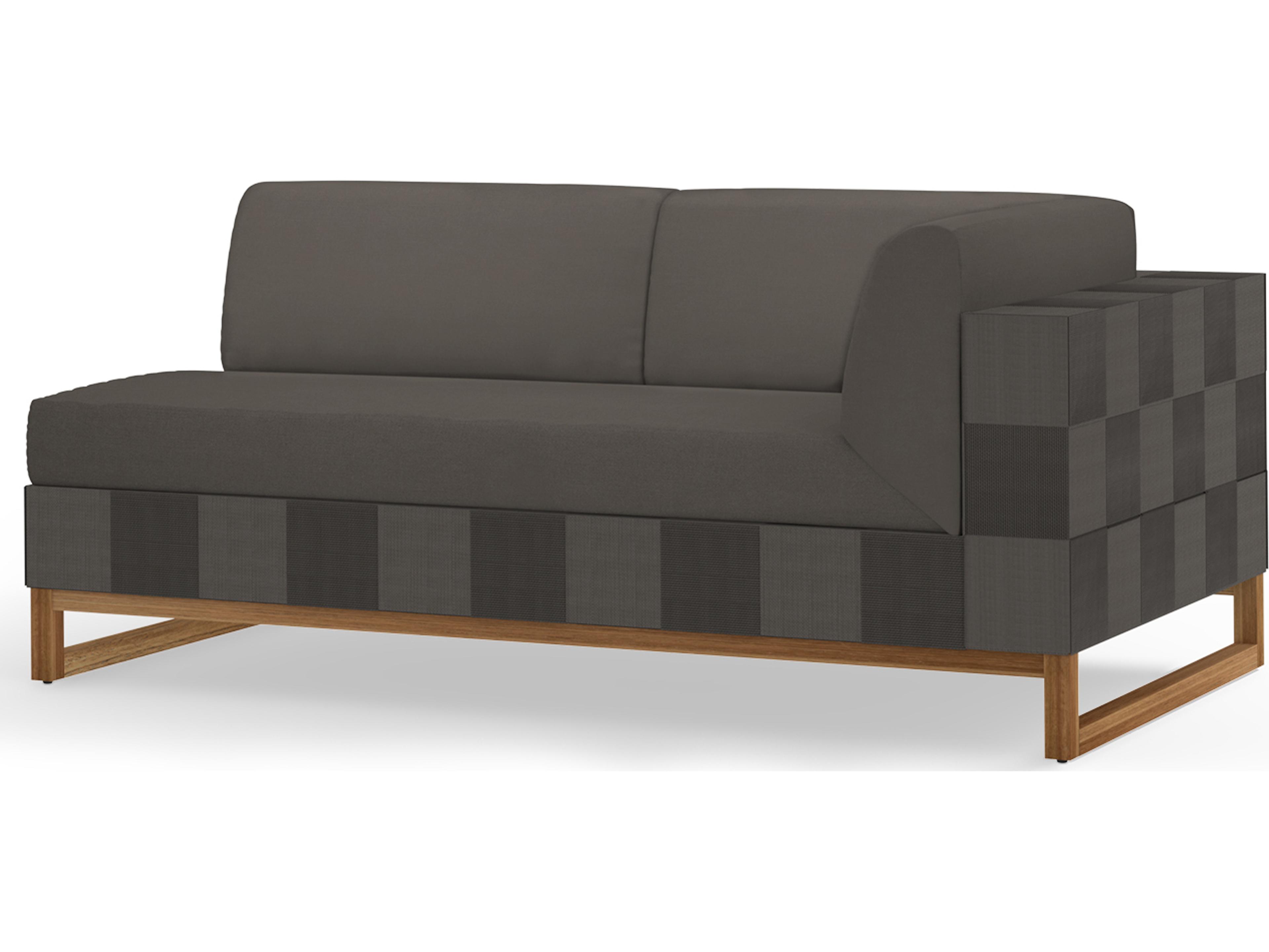 MamaGreen Ekka Wicker Cushion Left Arm Outdoor Patio Loveseat