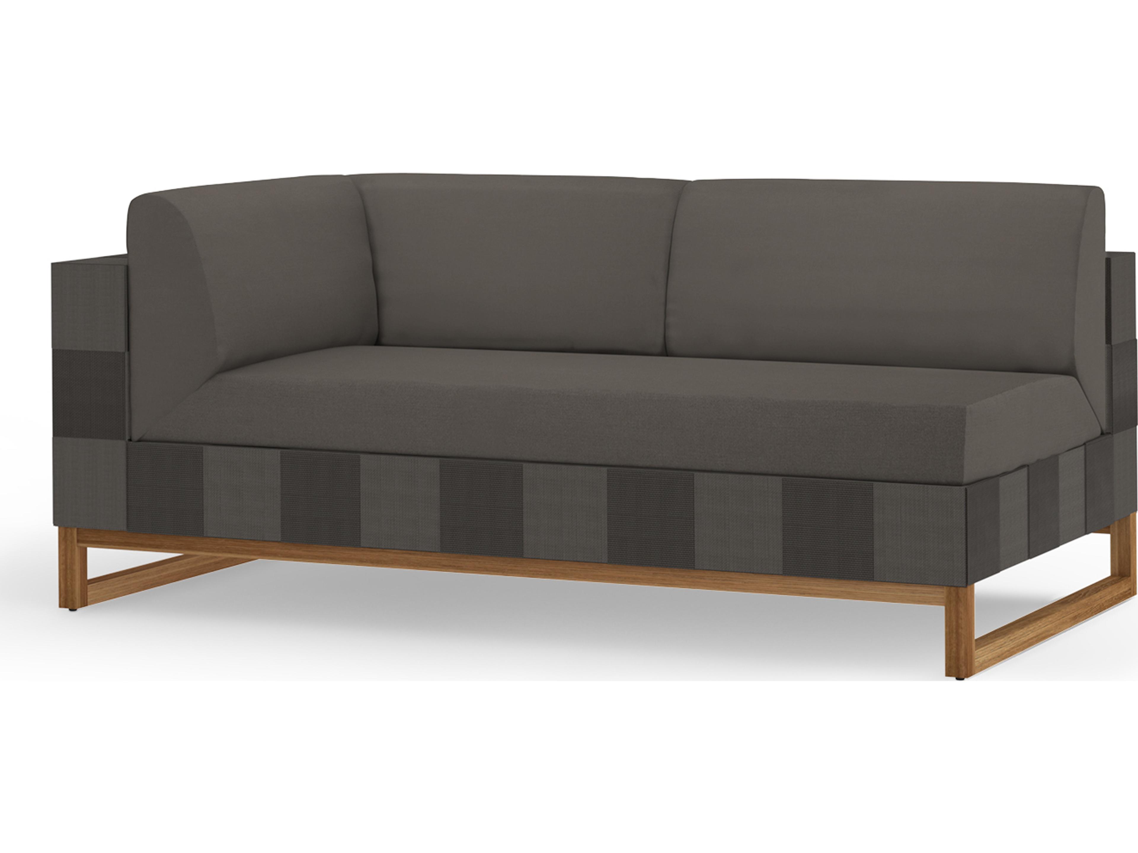 MamaGreen Ekka Wicker Cushion Right Arm Patio Loveseat