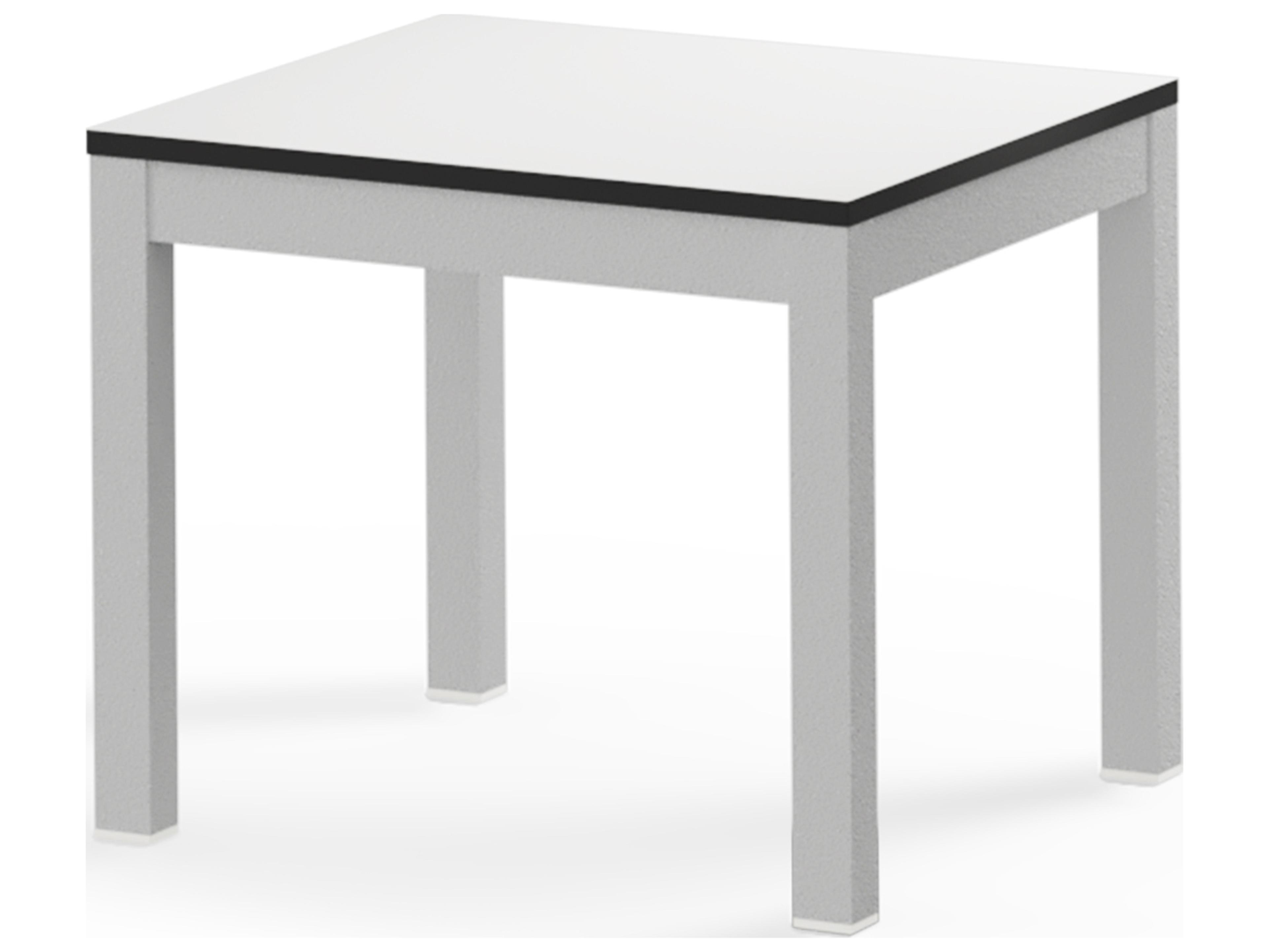 MamaGreen Ekka Aluminum Square Small Outdoor Patio End Table