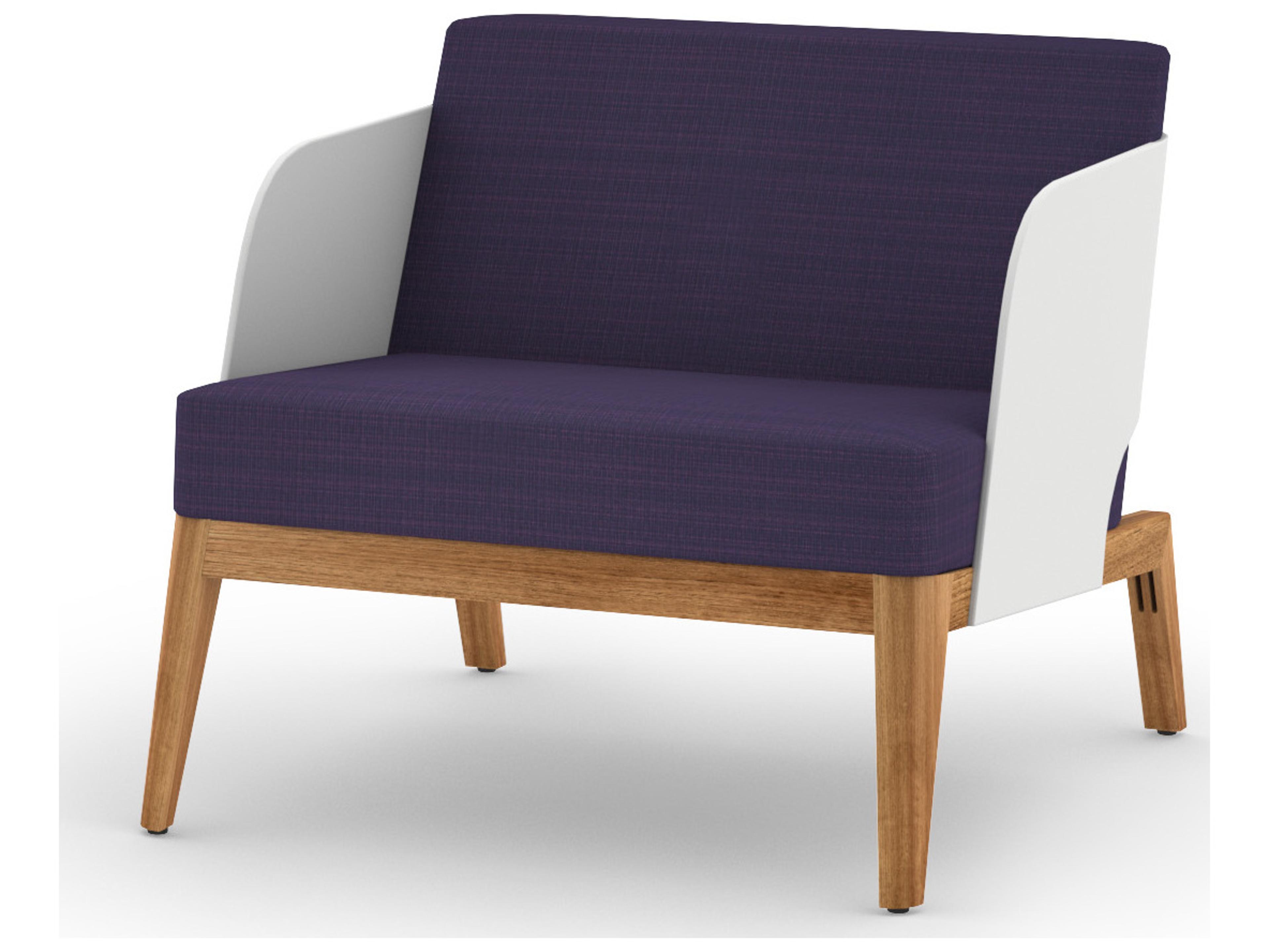 MamaGreen Kaat Teak Cushion Outdoor Lounge Chair