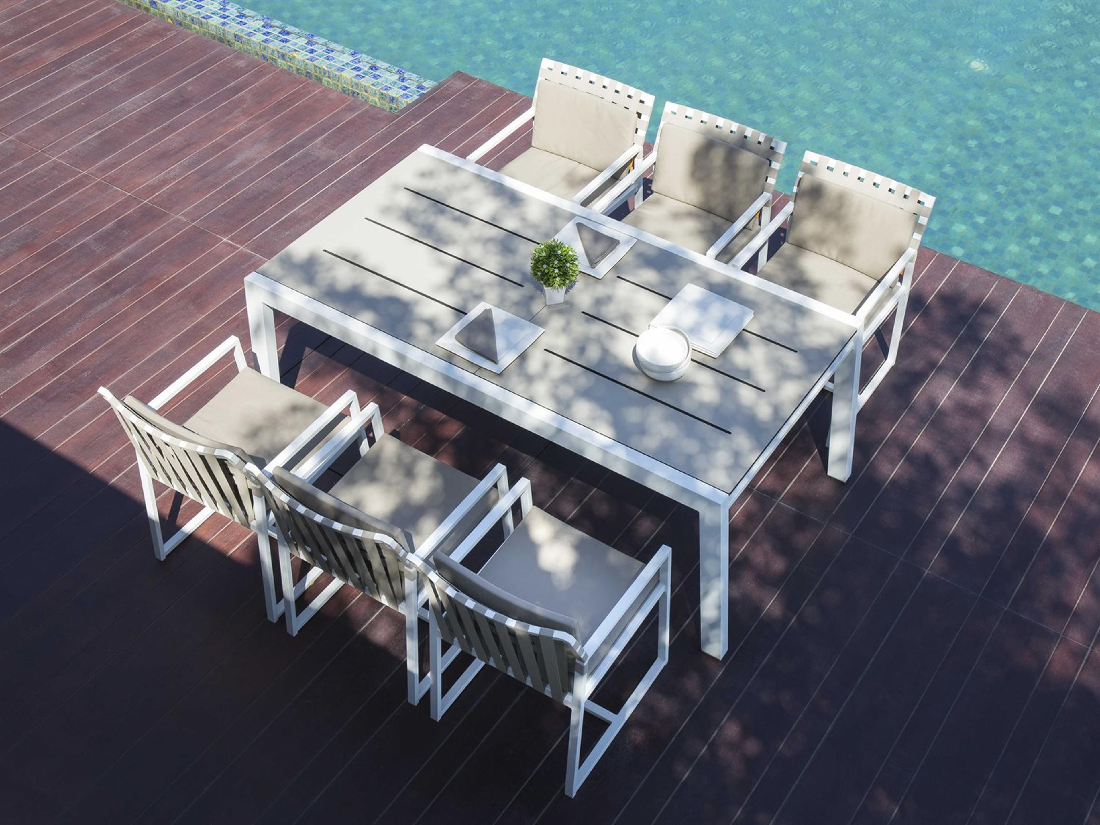 Mamagreen Baia Aluminum Outdoor Patio Dining Set