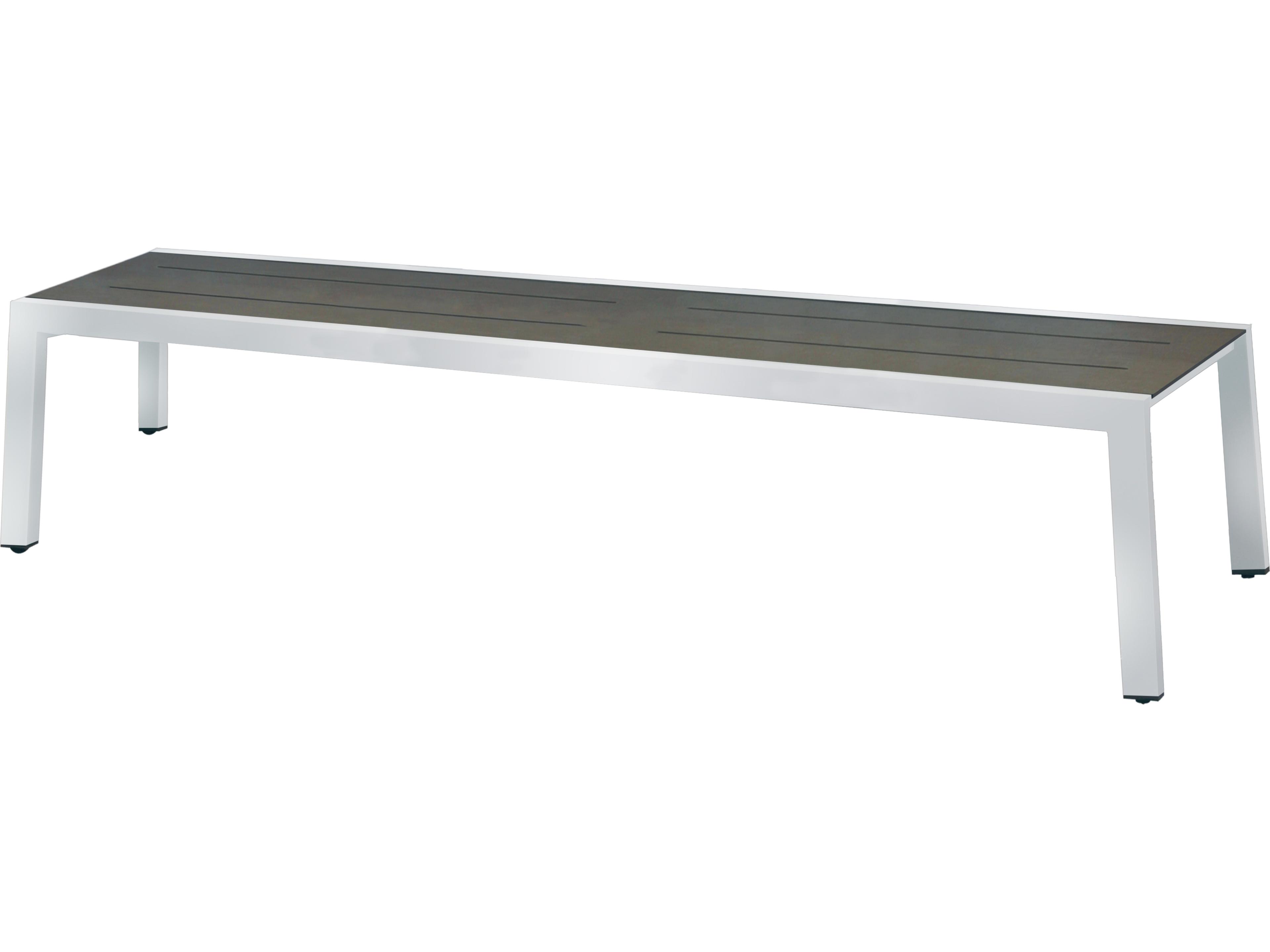 MamaGreen Baia Stainless Steel Resin Outdoor Patio Bench