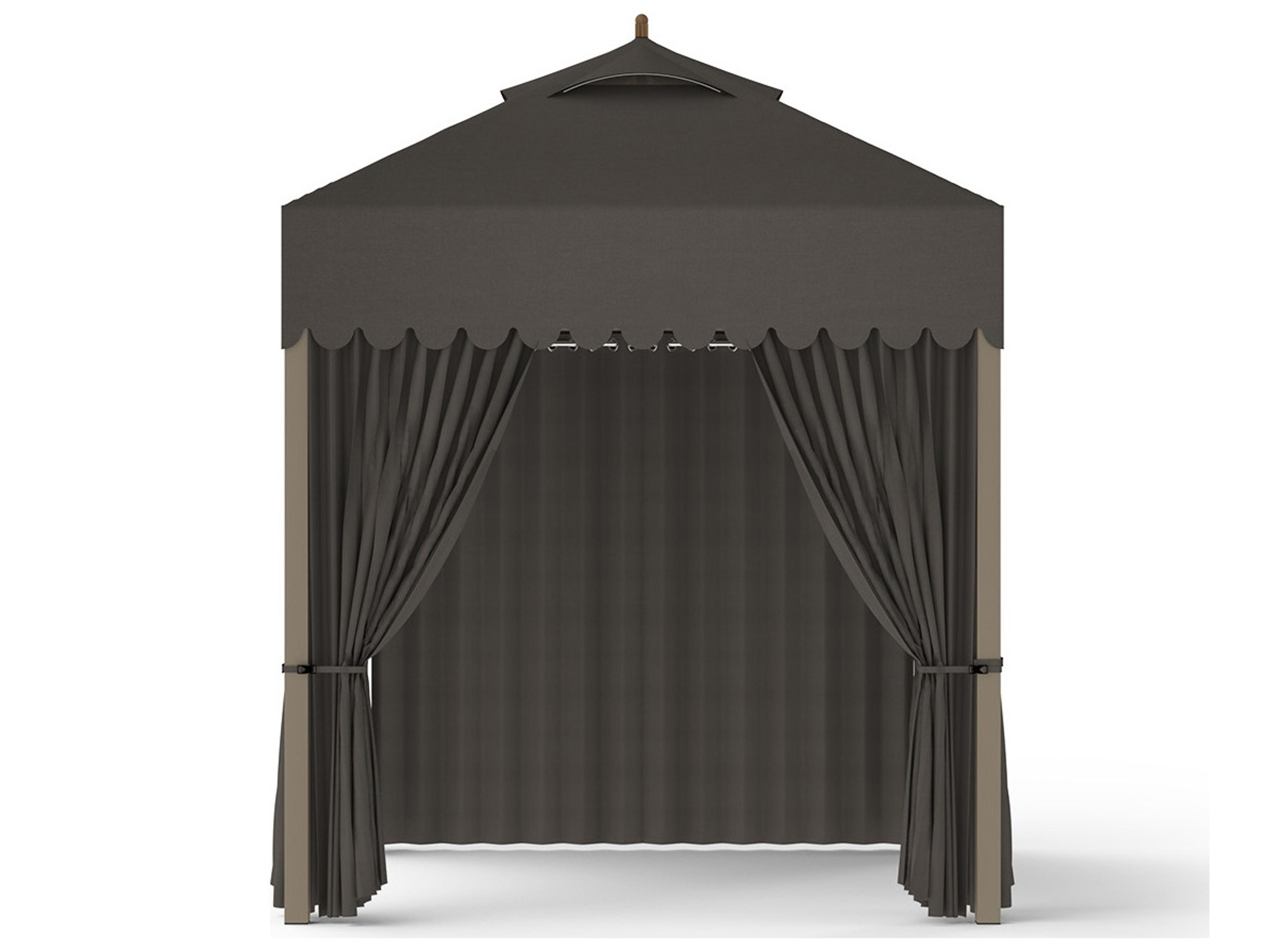 MamaGreen Sombrero 8 x 8 Foot Aluminum Canopy Gazebo with Wind Vent