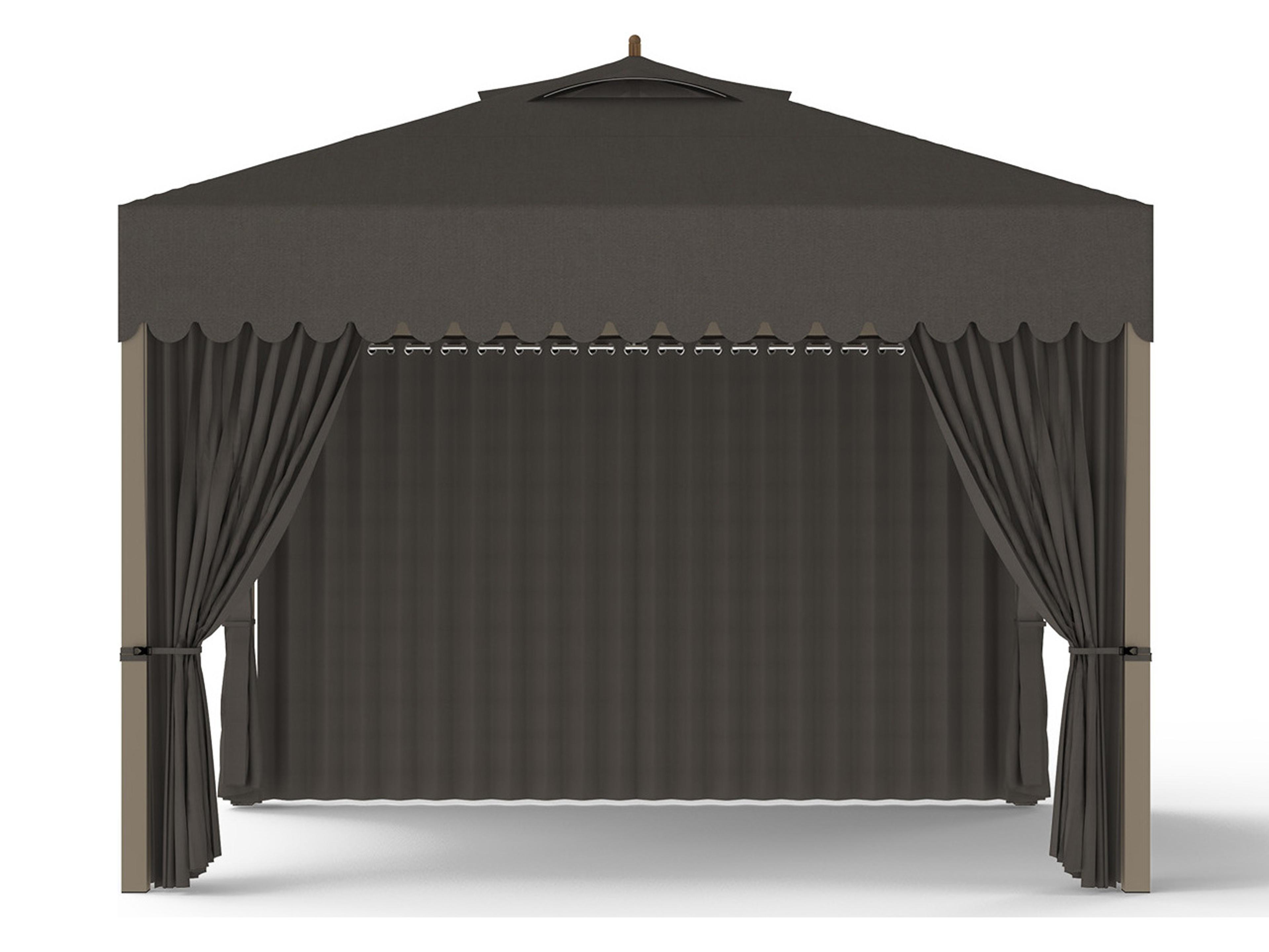 MamaGreen Sombrero 12 x 10 Foot Aluminum Canopy Gazebo with Wind Vent