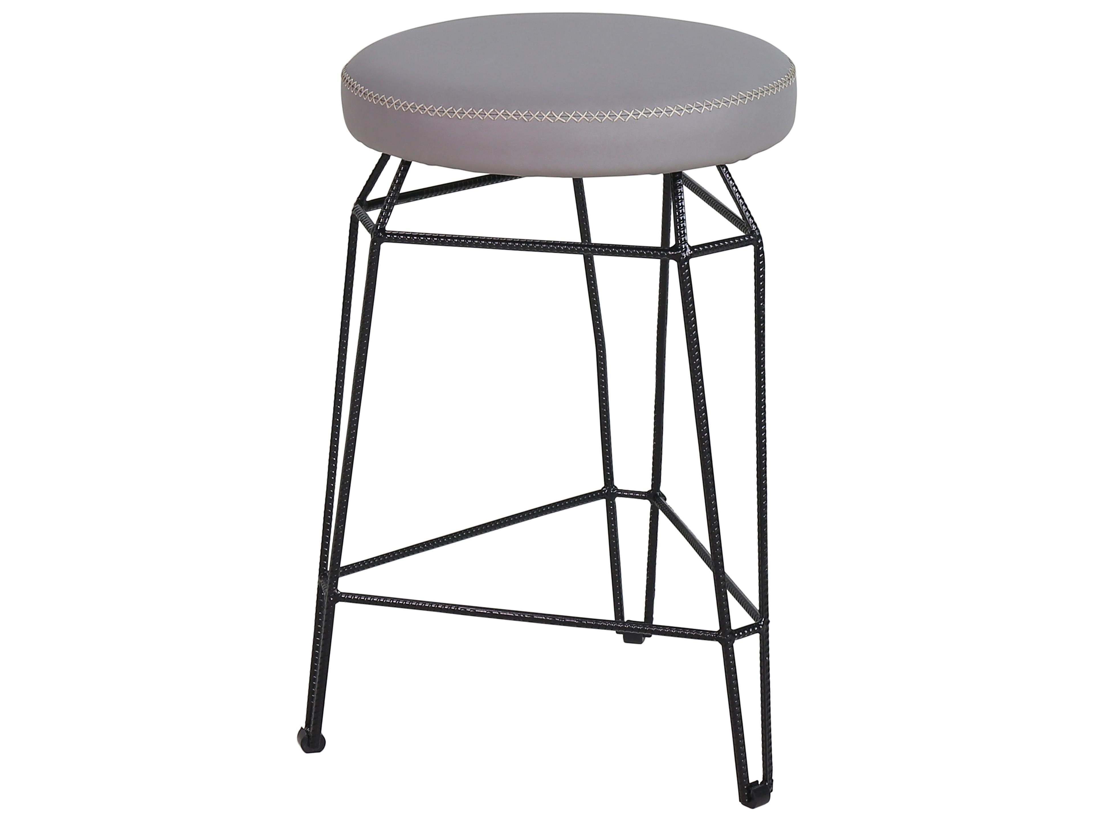 MamaGreen Match Aluminum Cushion Round Outdoor Patio Counter Stool