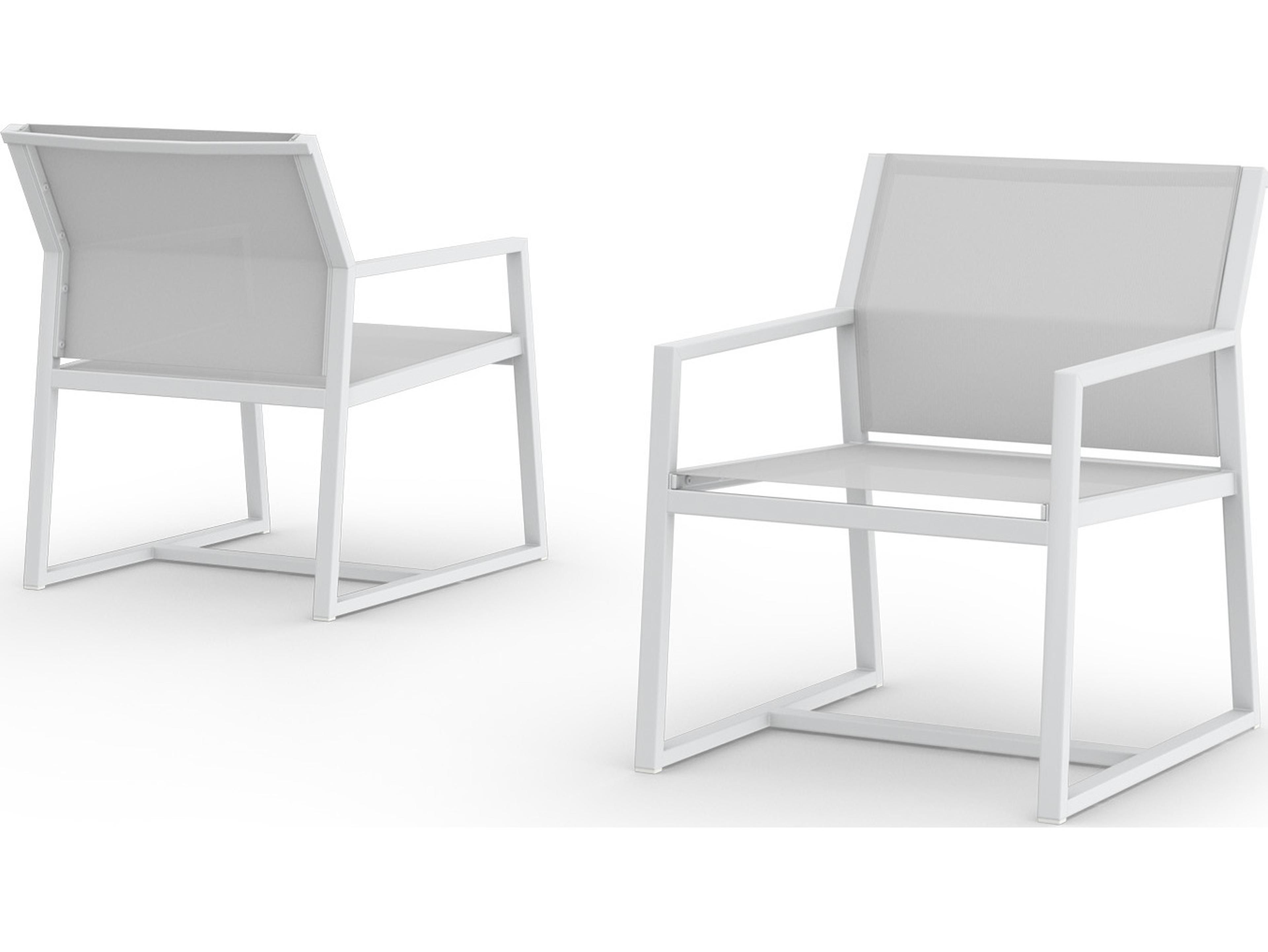 MamaGreen Allux Sling Aluminum Outdoor Patio Dining Arm Chair