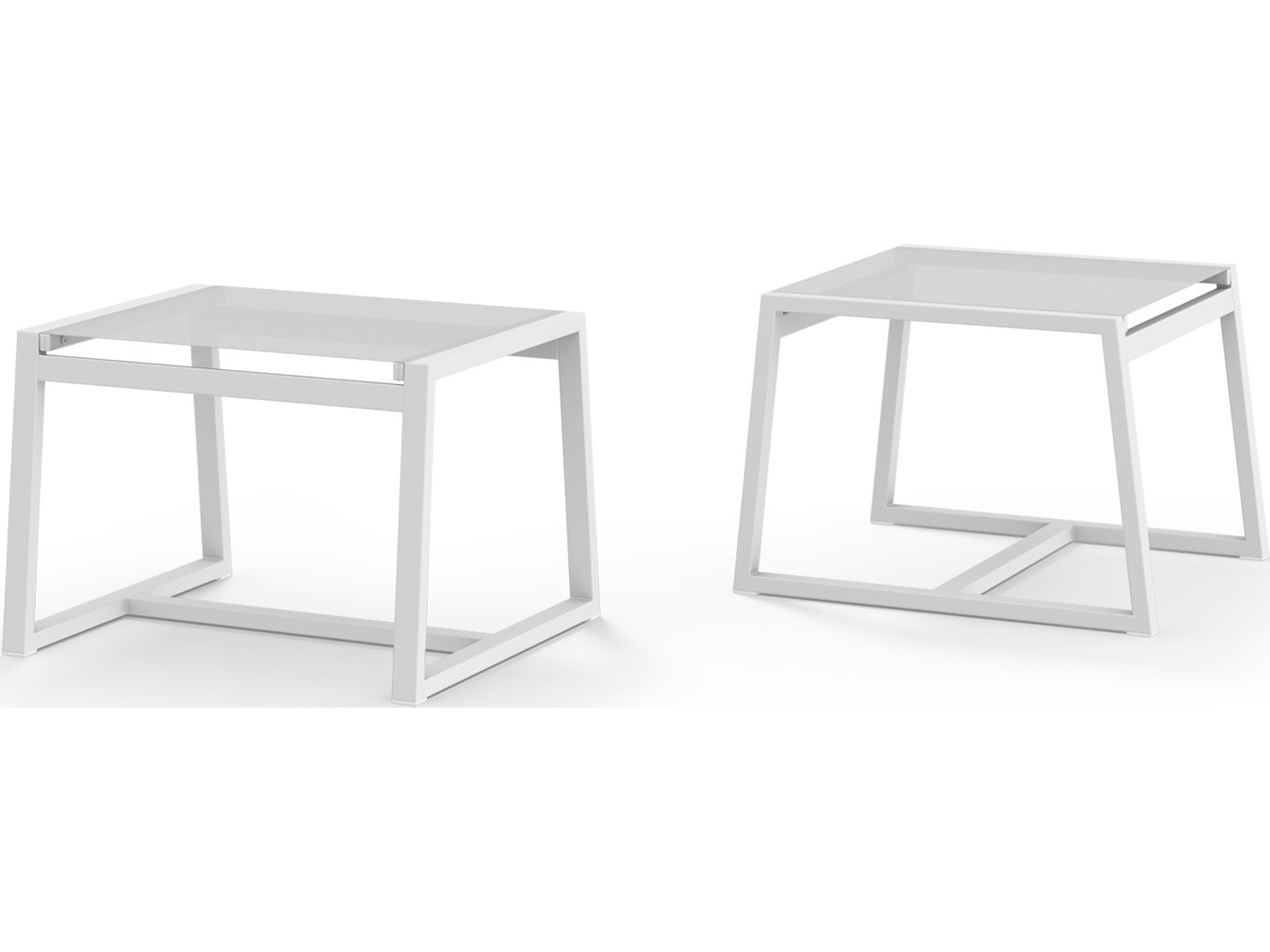 MamaGreen Allux Aluminum Sling Patio Ottoman