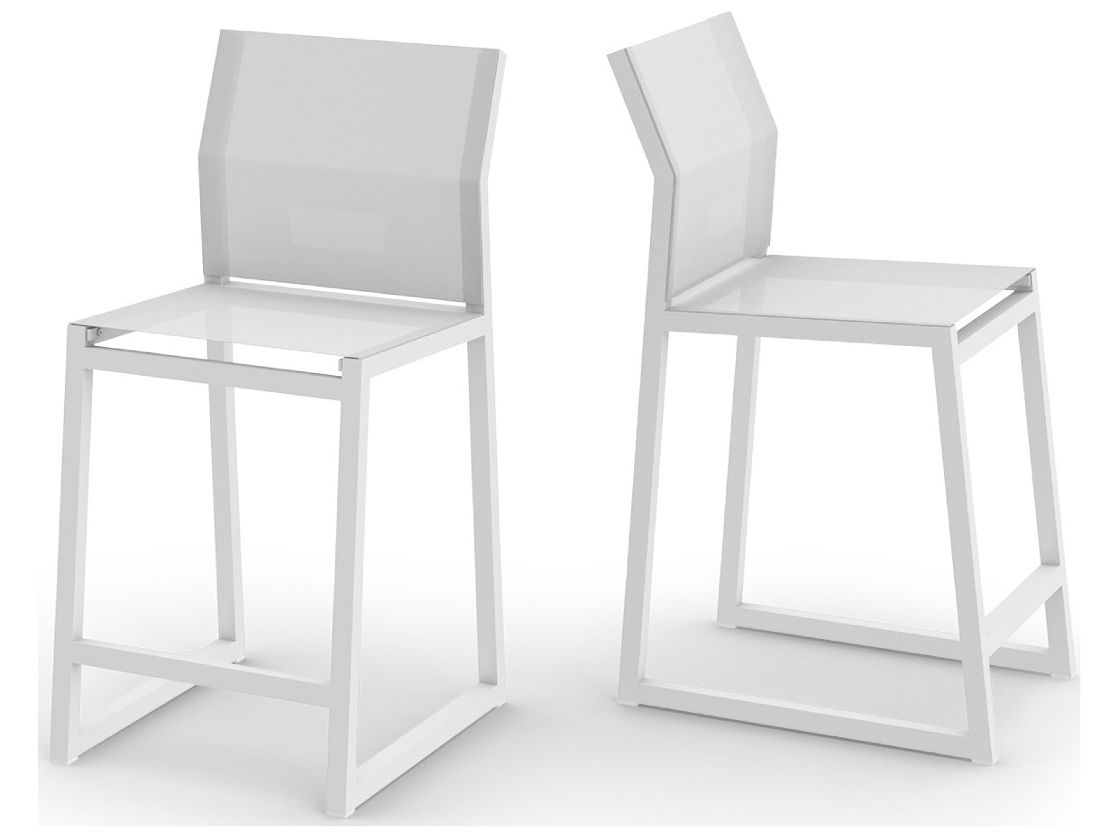 MamaGreen Allux Aluminum Sling Patio Counter Stool