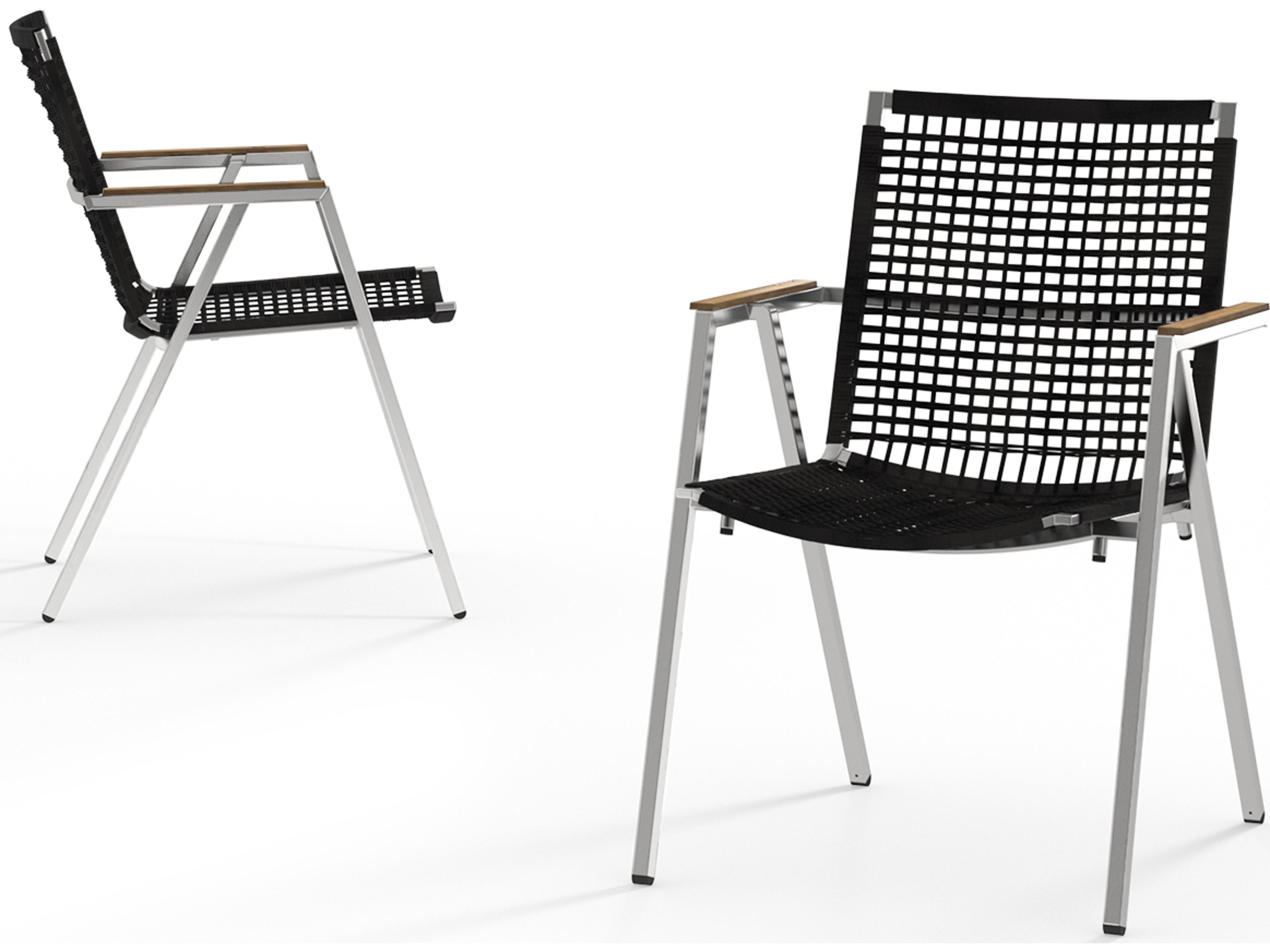 MamaGreen Olaf Stainless Steel Wicker Outdoor Patio Dining Arm Chair