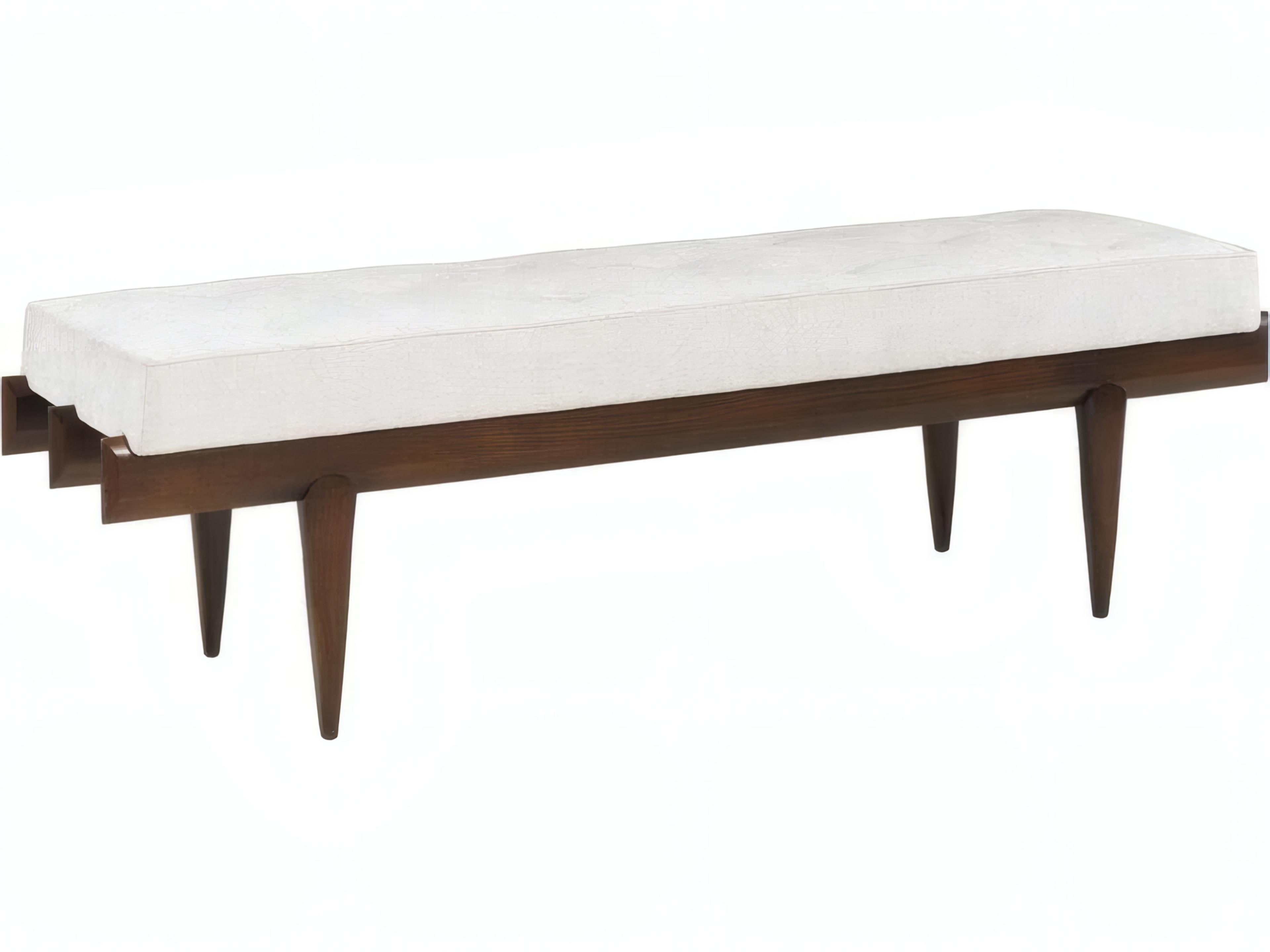 Mr. & Mrs. Howard Arne Beige Upholstered Accent Bench