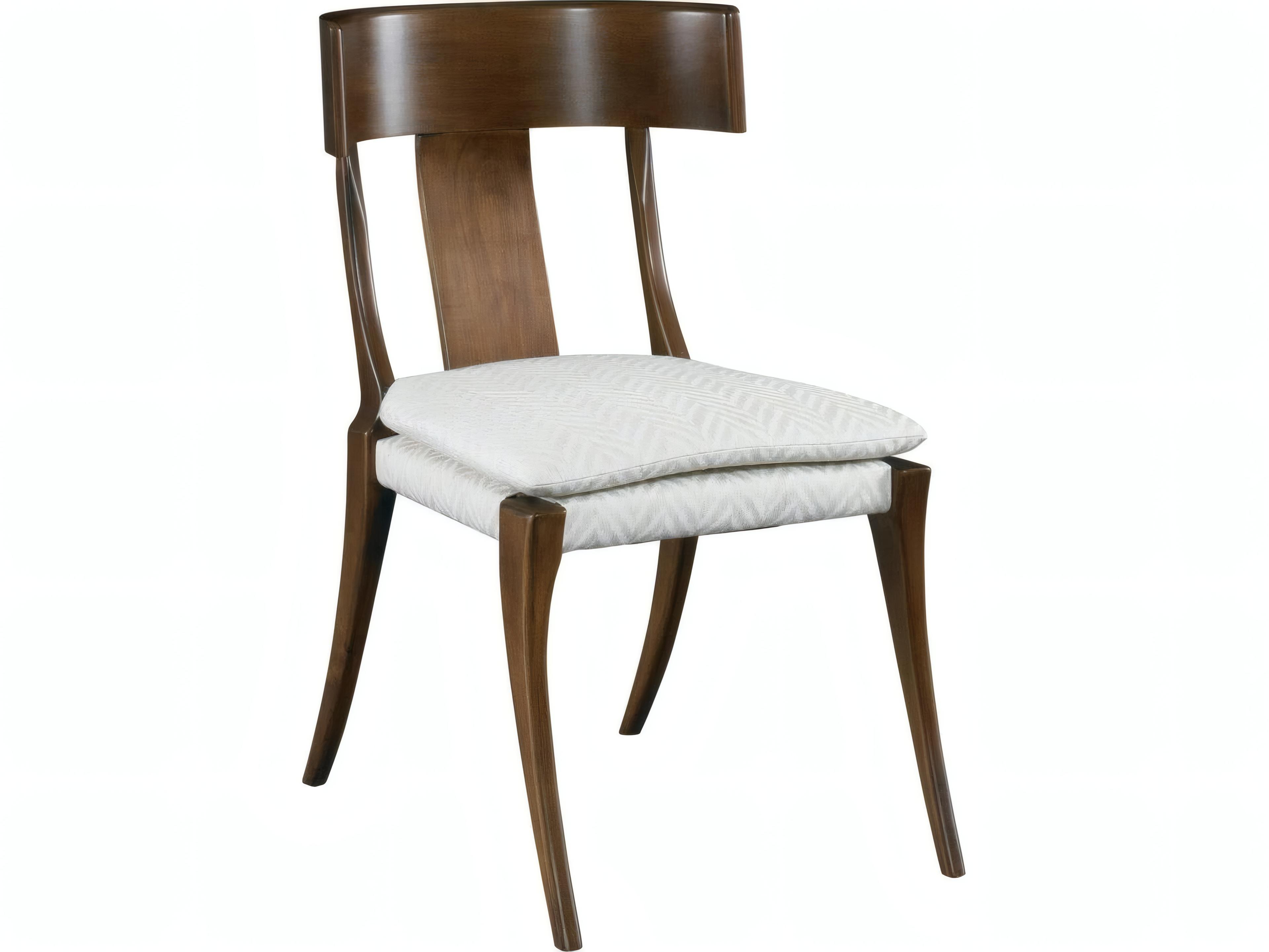 Mr. & Mrs. Howard Gibby Hardwood Brown Upholstered Armless Dining Chair