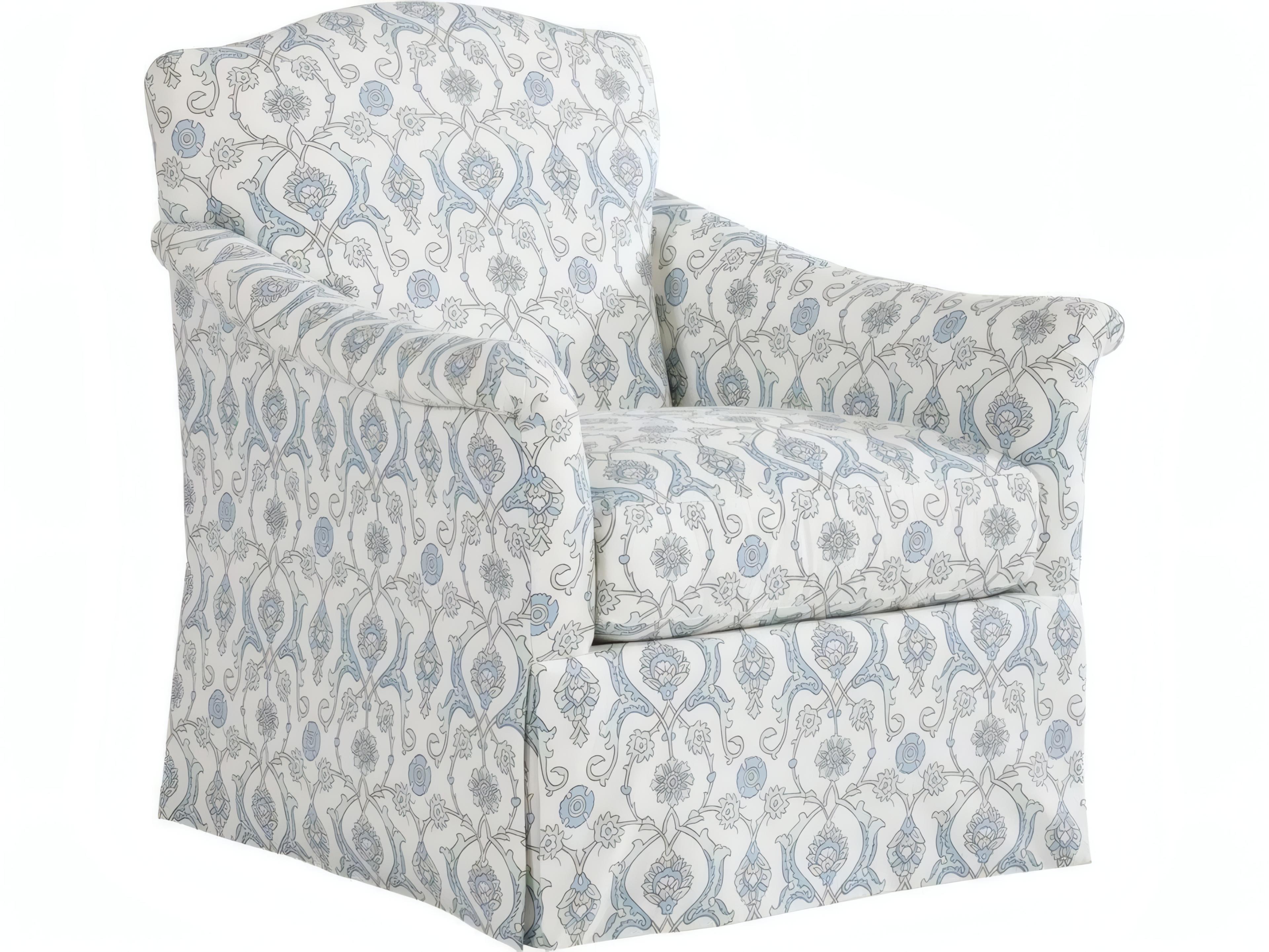 Mr. & Mrs. Howard Pleated Gray Accent Chair