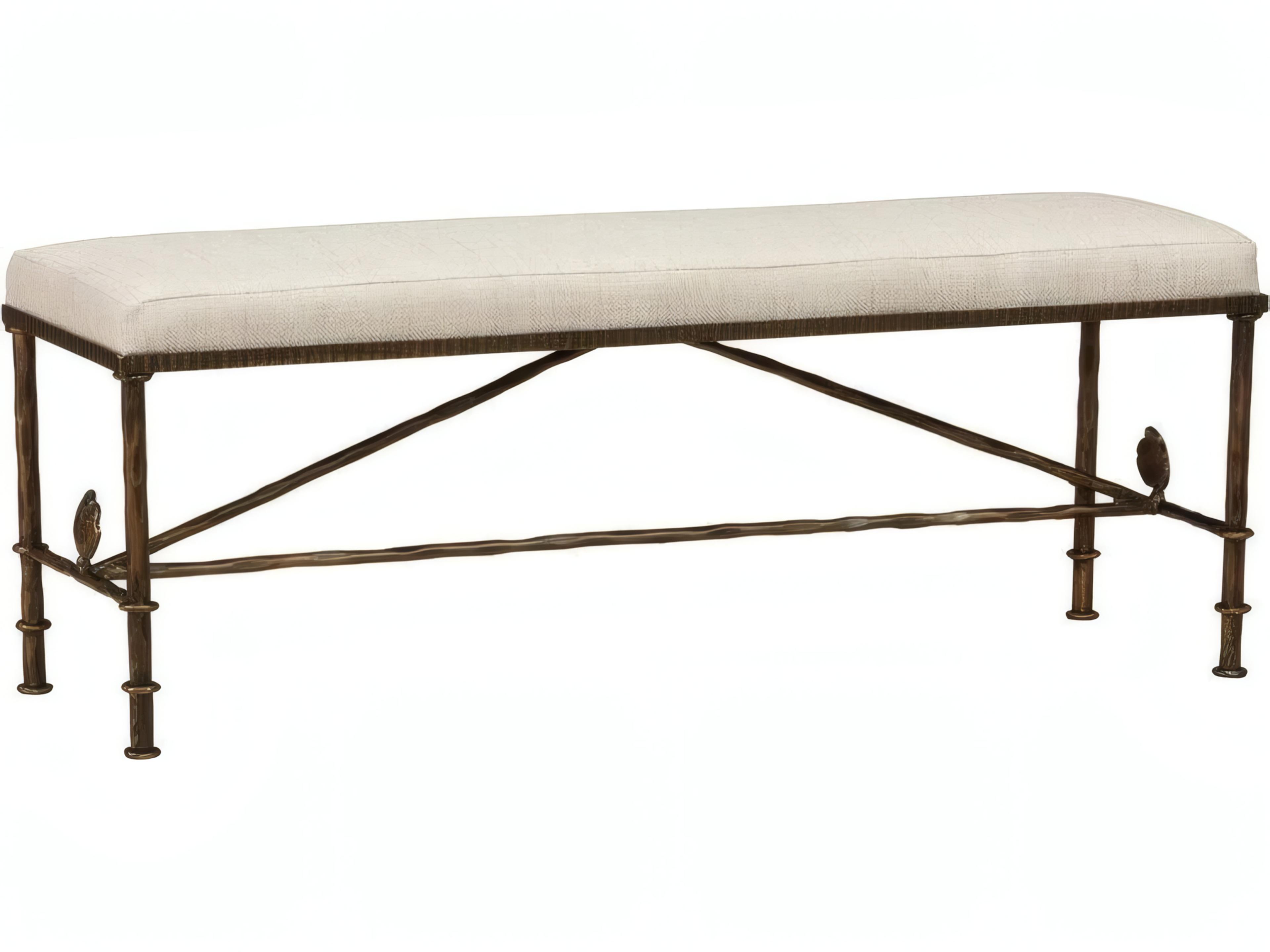 Mr. & Mrs. Howard Diego Bronze Upholstered Accent Bench
