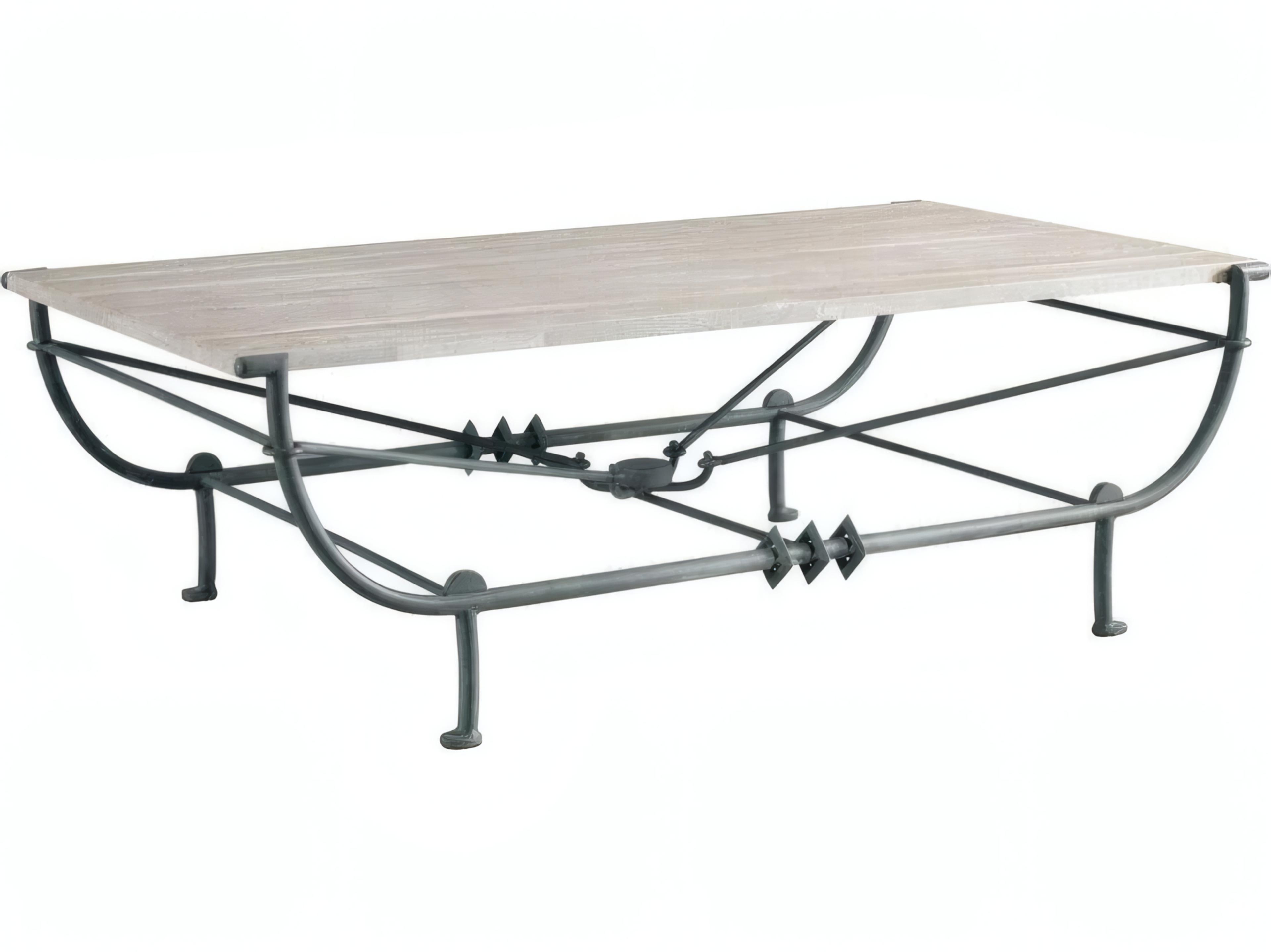 Mr. & Mrs. Howard Jules Rectangular Stone Coffee Table