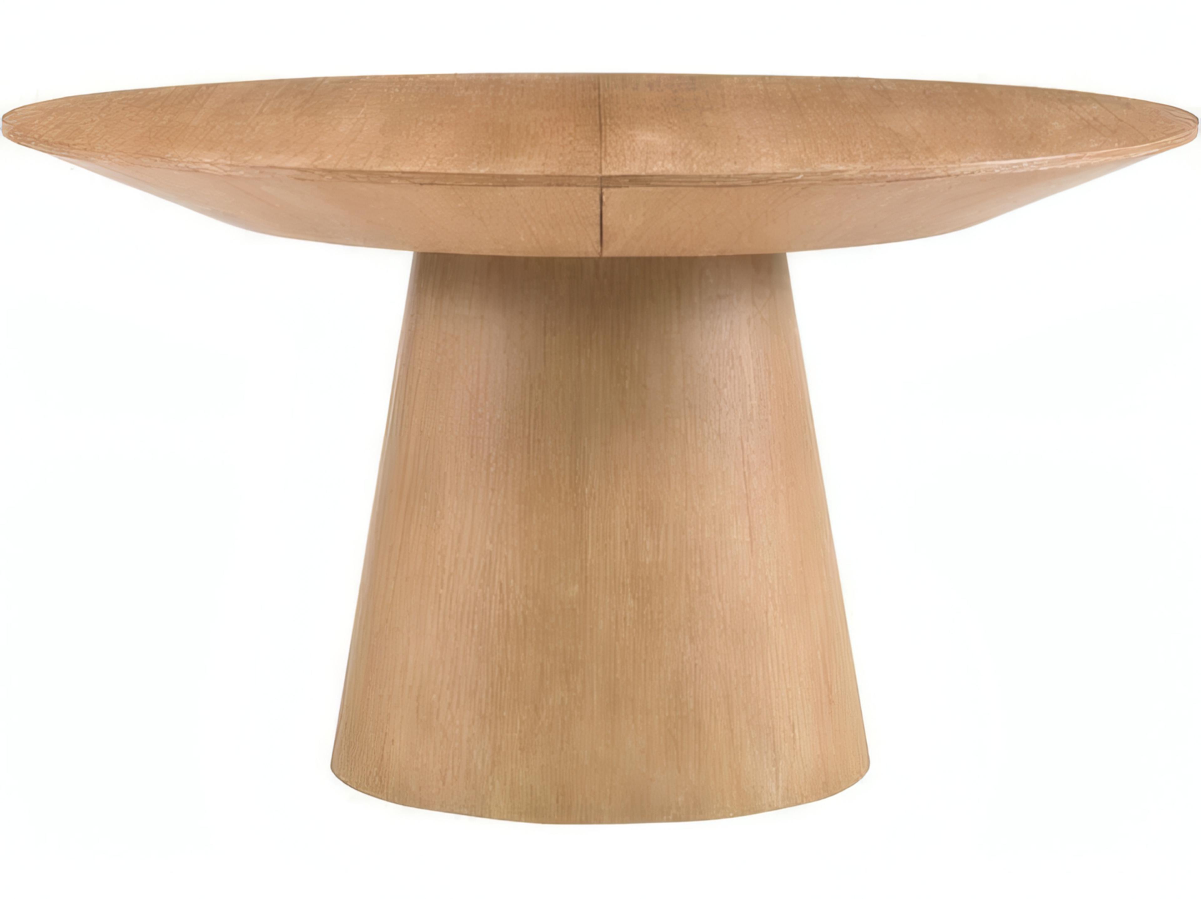 Mr. & Mrs. Howard Discus Round Wood Dining Table