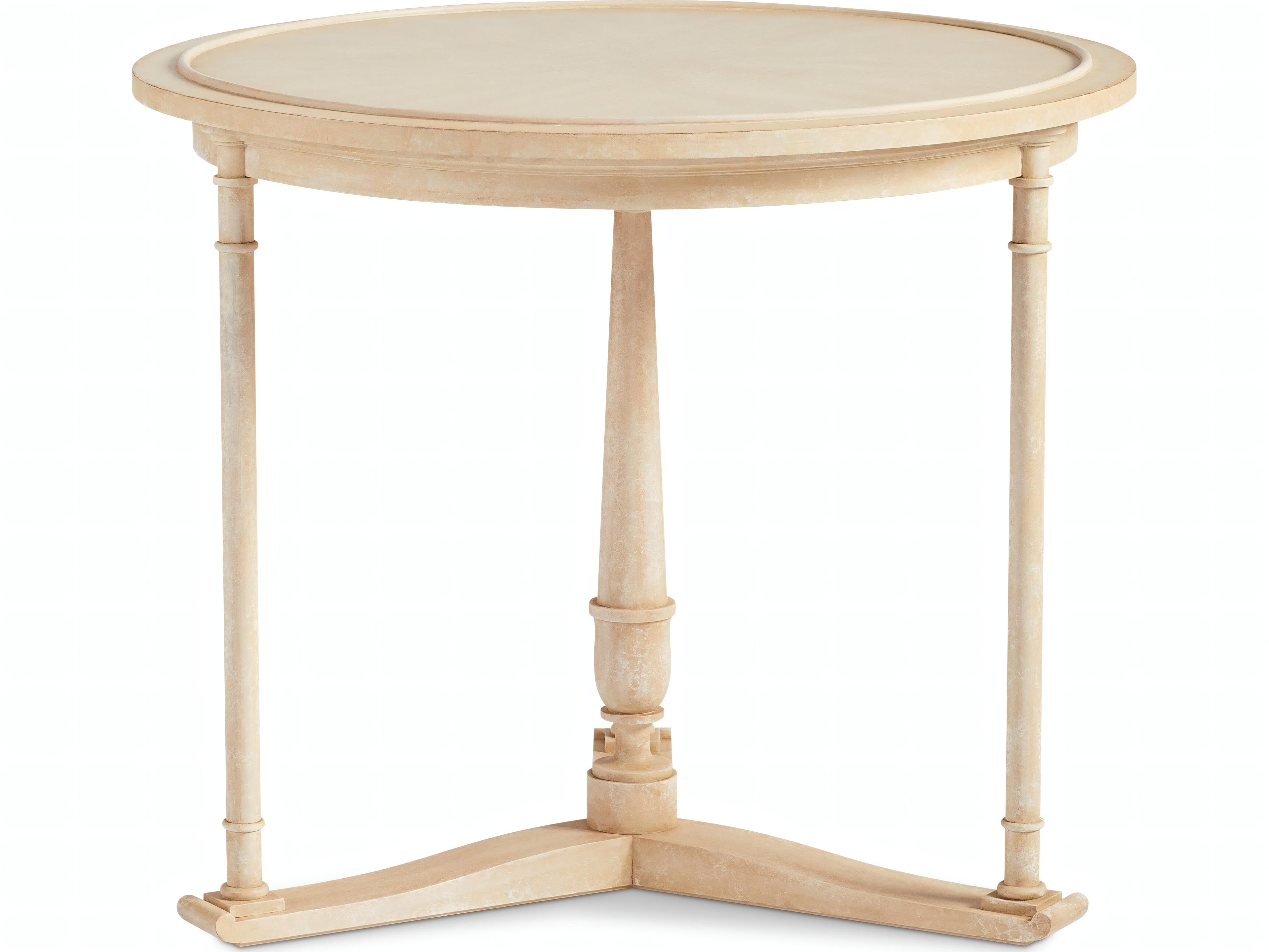 Mr. & Mrs. Howard Barden Round Wood End Table