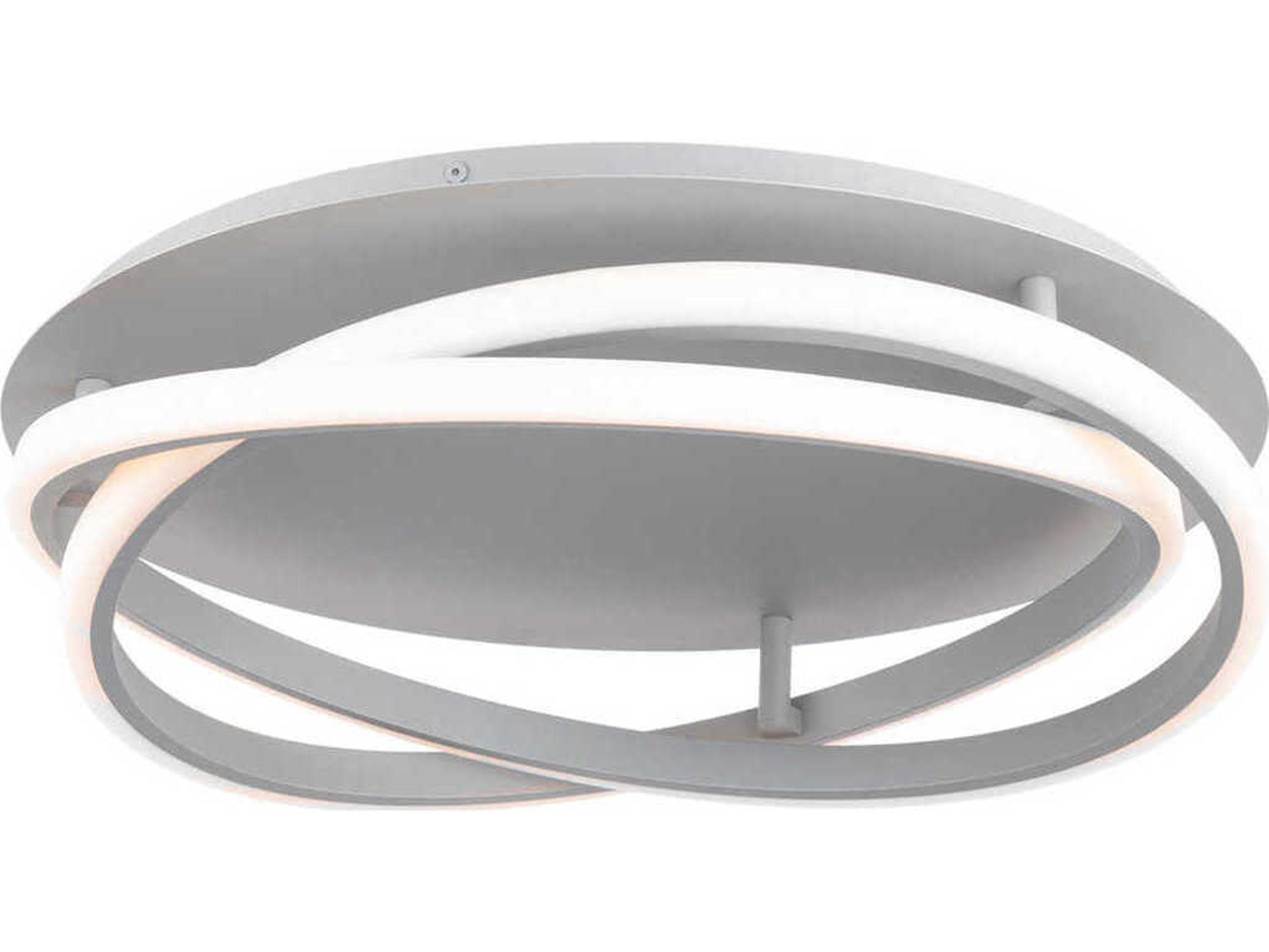 Modern Forms Veloce 1-Light Titanium Silver LED Flush Mount