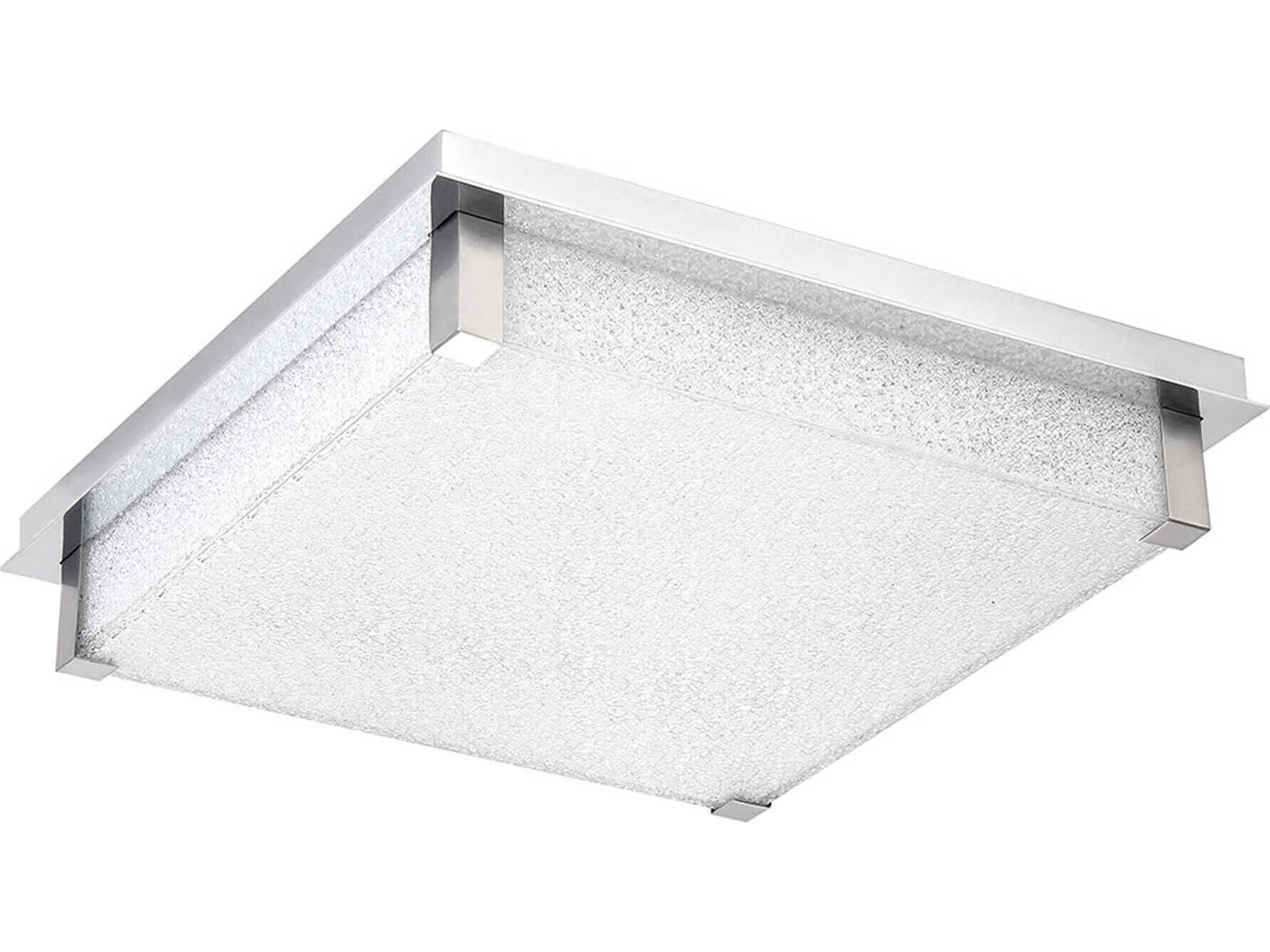 Modern Forms Vodka 1-Light Chrome Glass LED Flush Mount