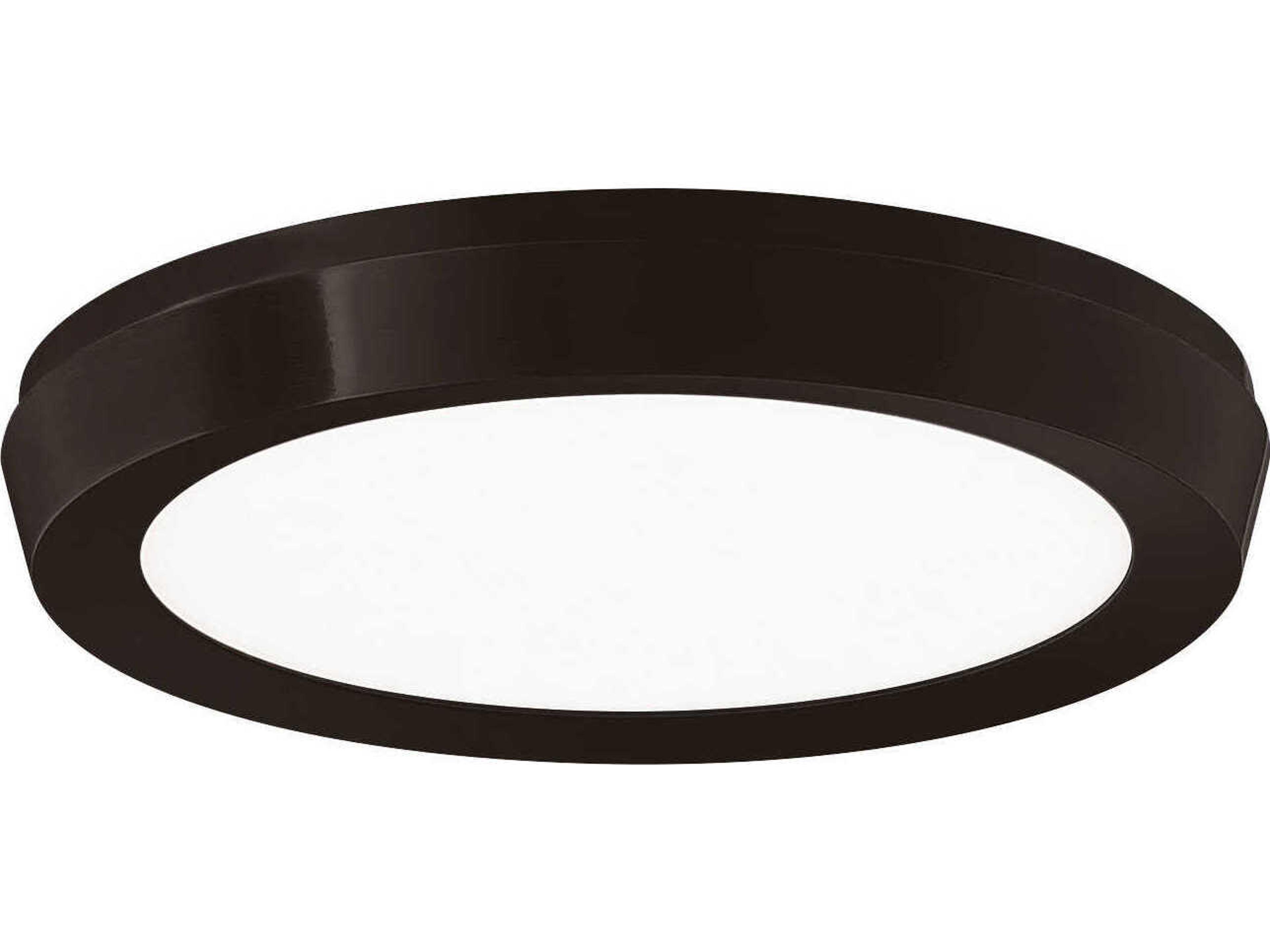 Modern Forms Argo 1-Light Black LED Round Flush Mount