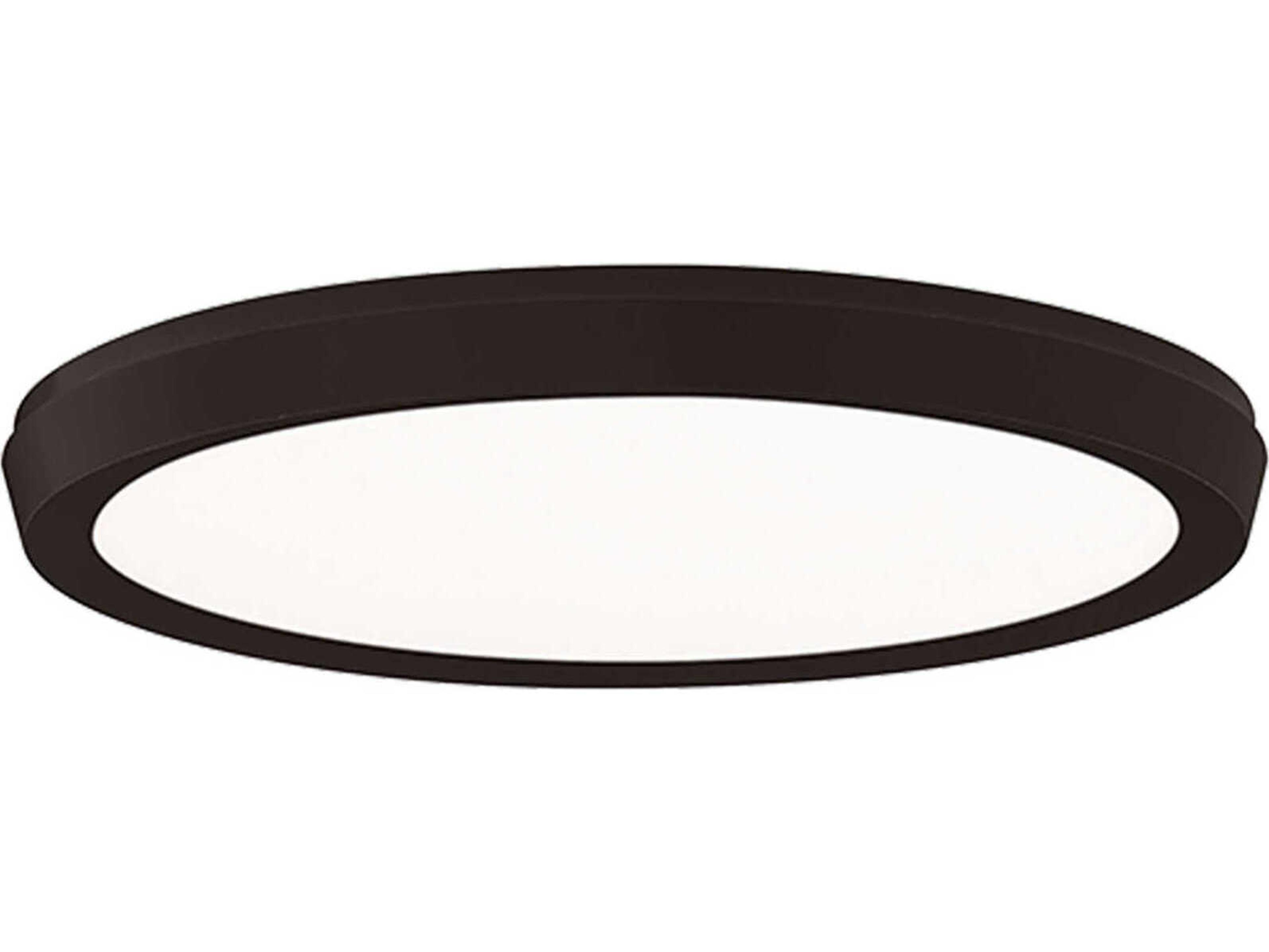 Modern Forms Argo 1-Light Black LED Round Flush Mount