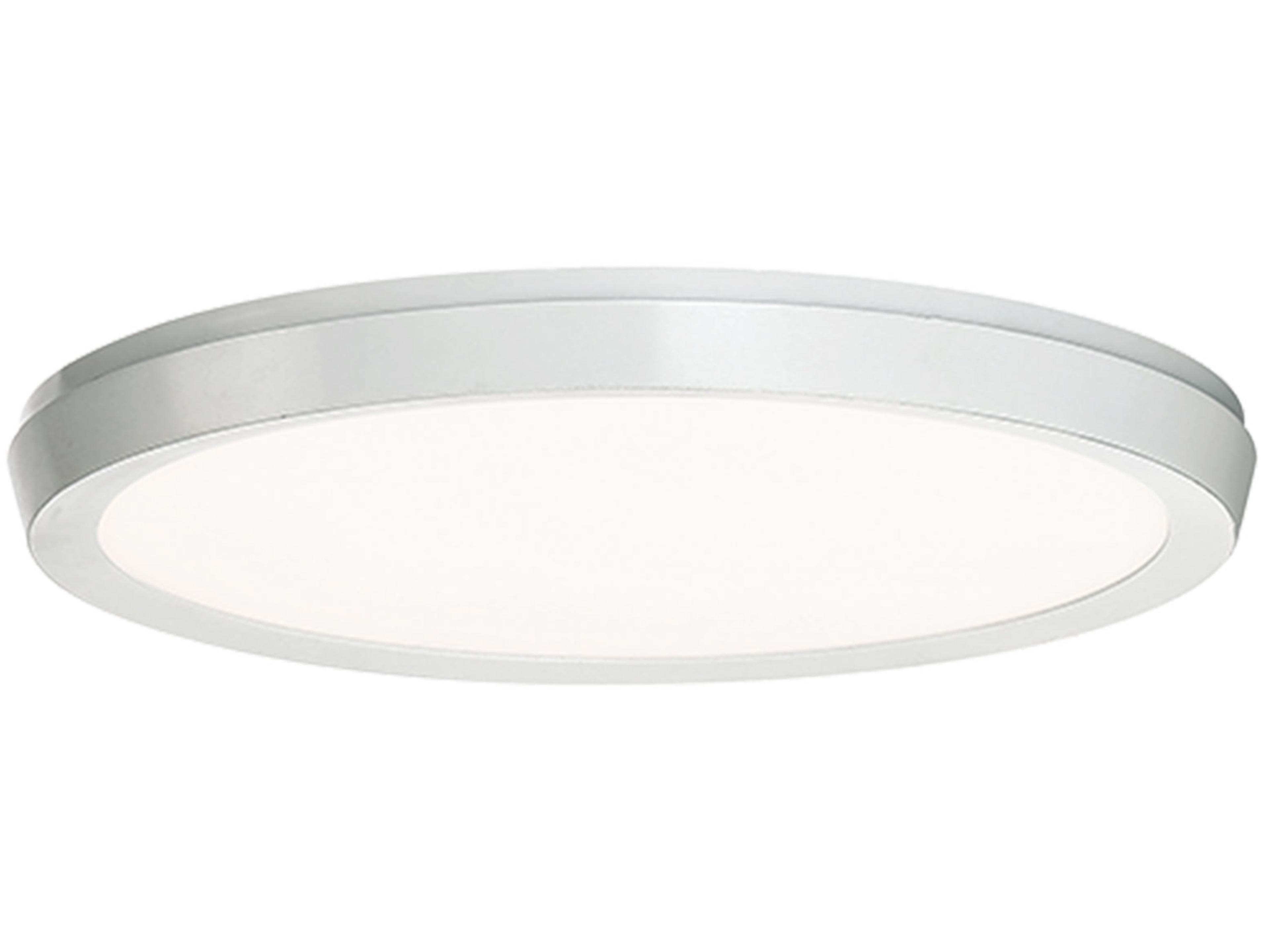 Modern Forms Argo 1-Light Brushed Nickel LED Round Flush Mount