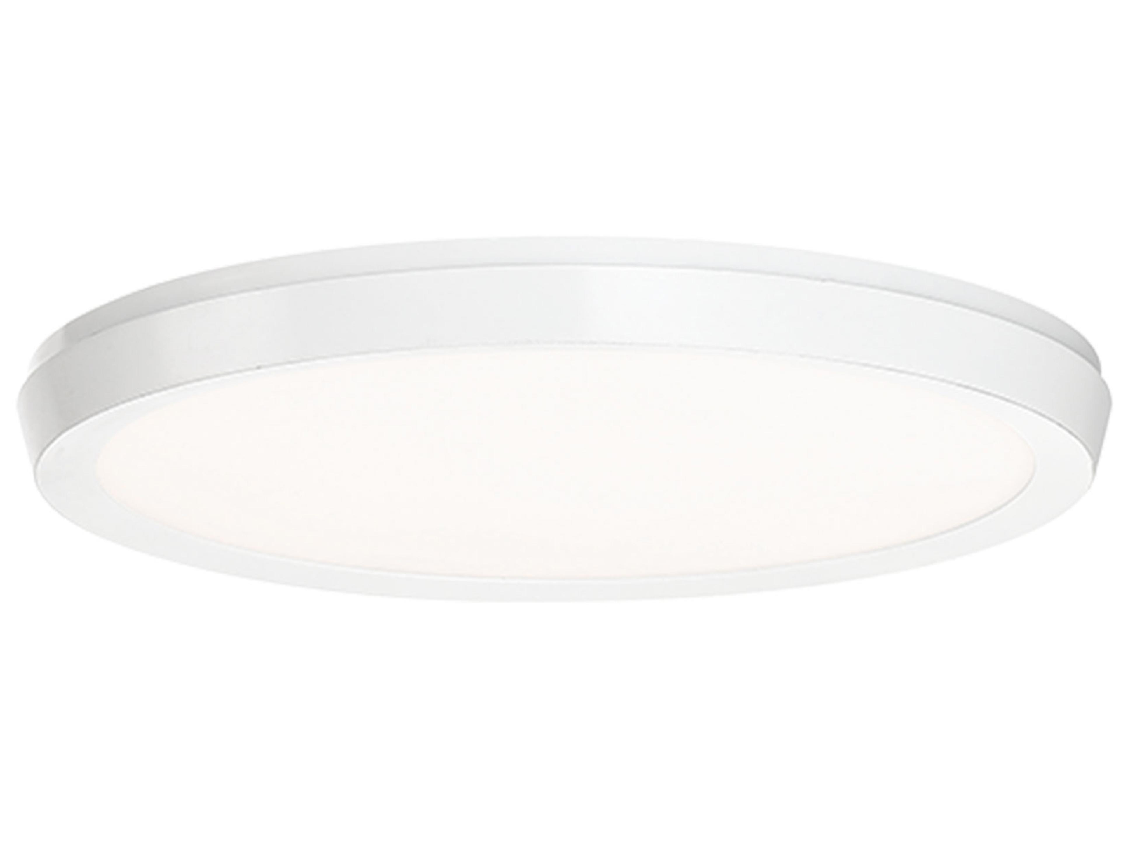 Modern Forms Argo 1-Light White LED Round Flush Mount
