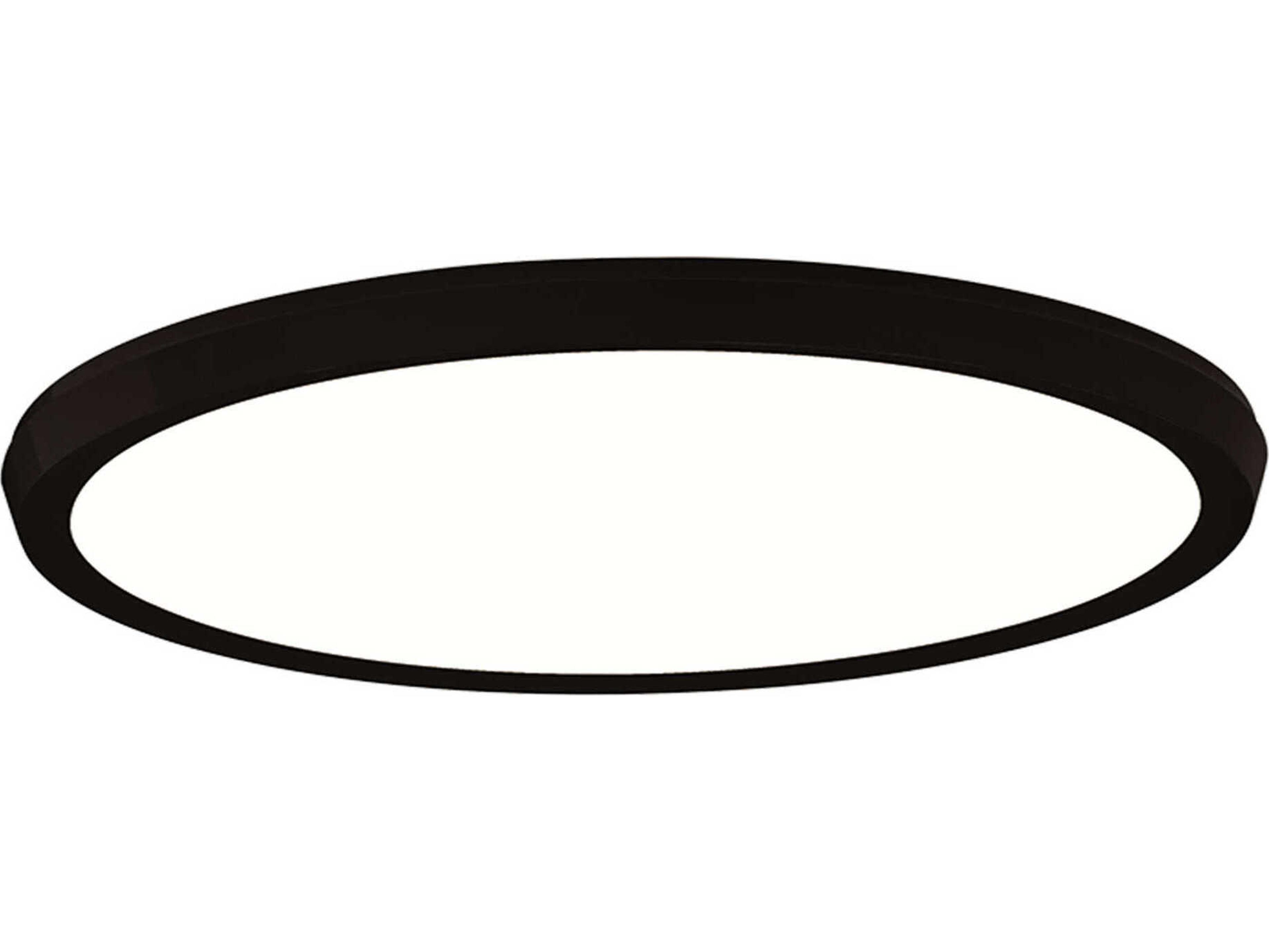 Modern Forms Argo 1-Light Black LED Round Flush Mount
